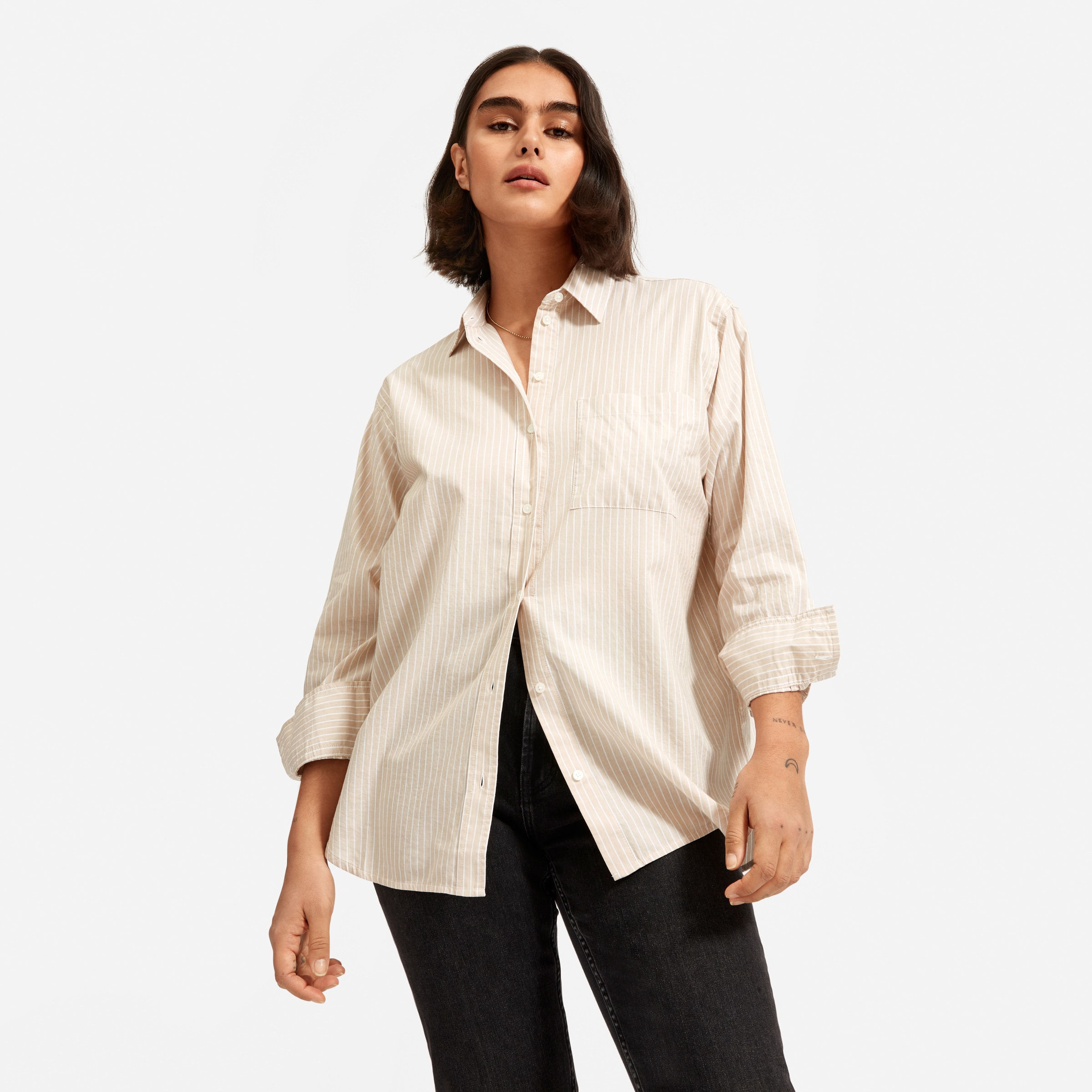 Cotton oversized shirt clearance