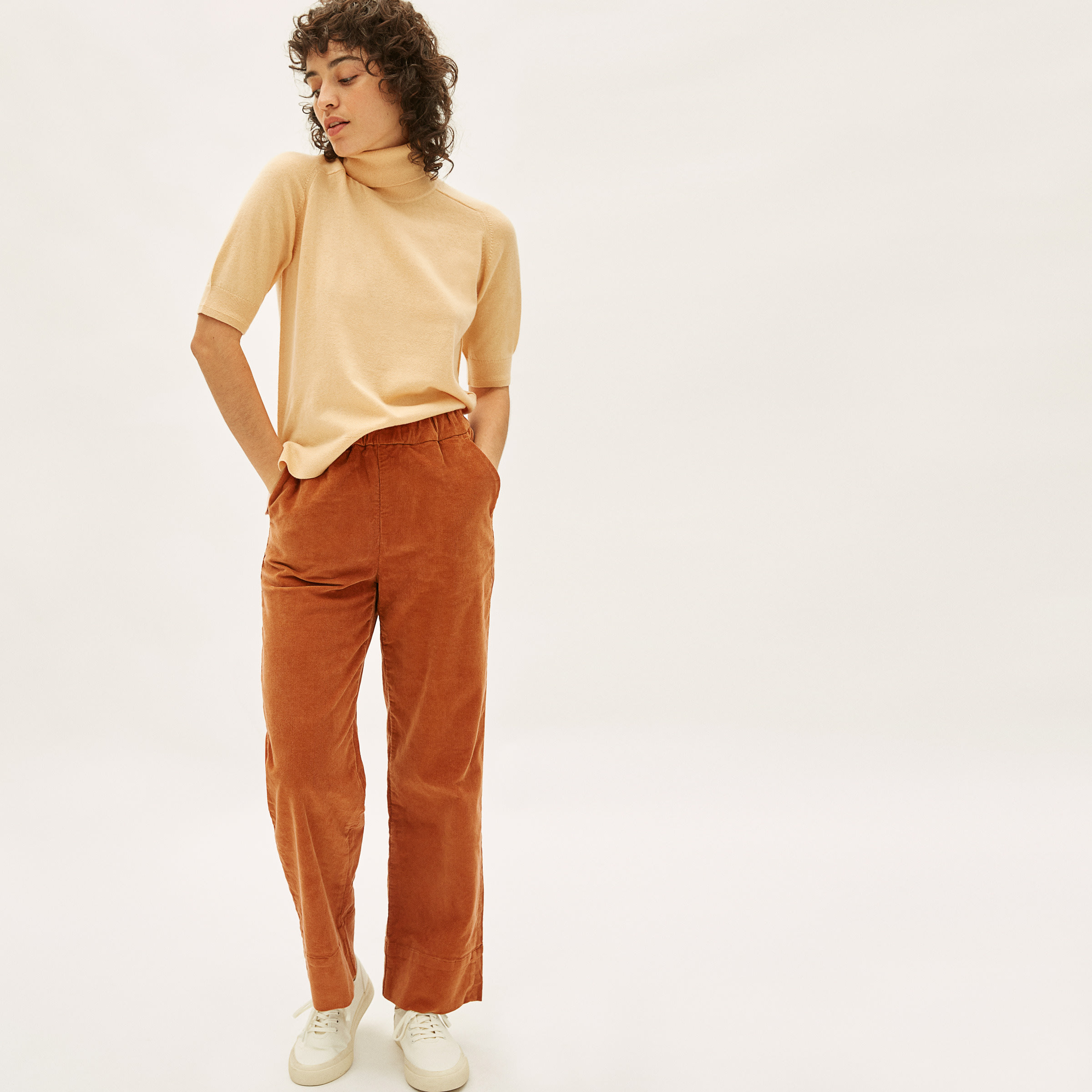 Corduroy easy pants clearance