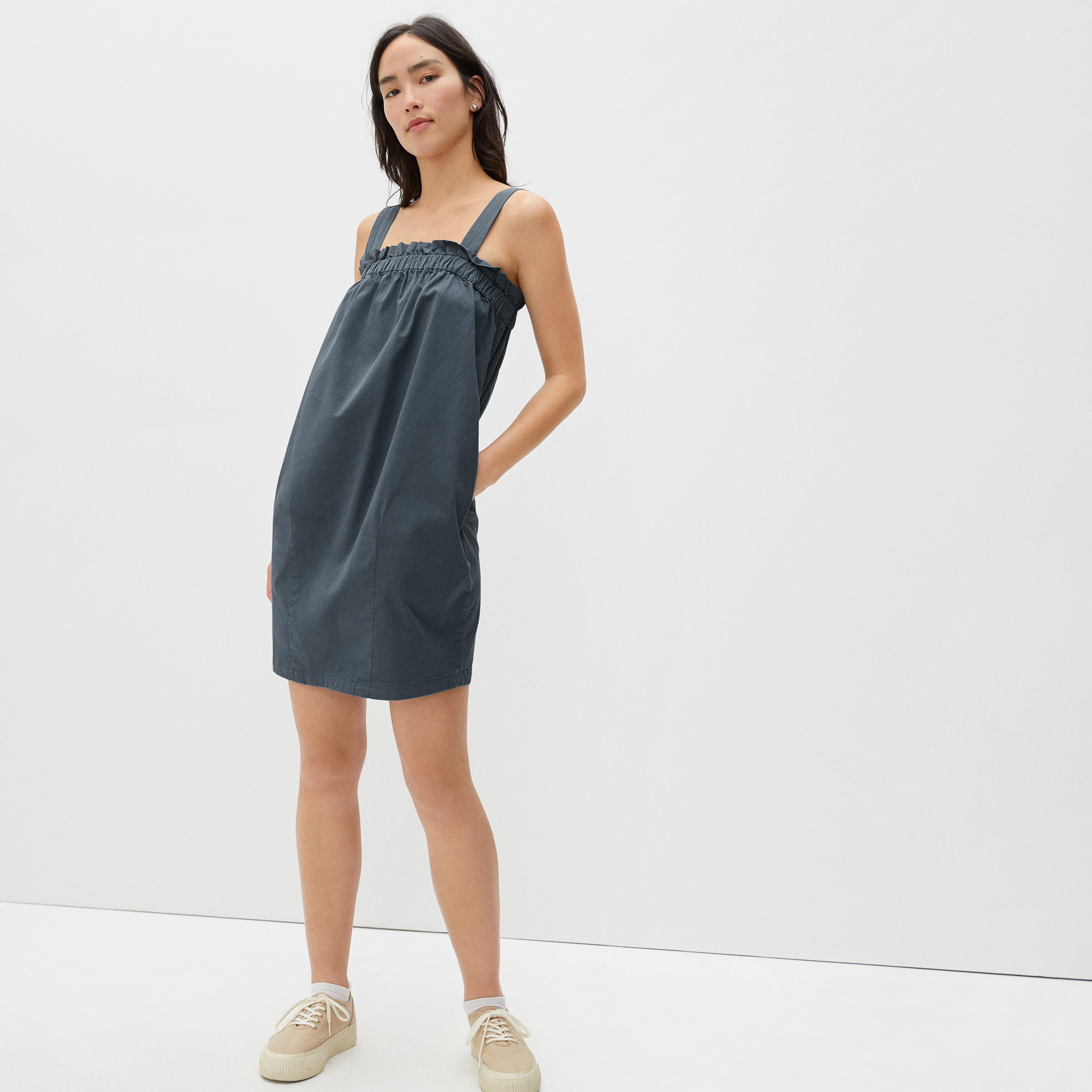 everlane silk slip dress