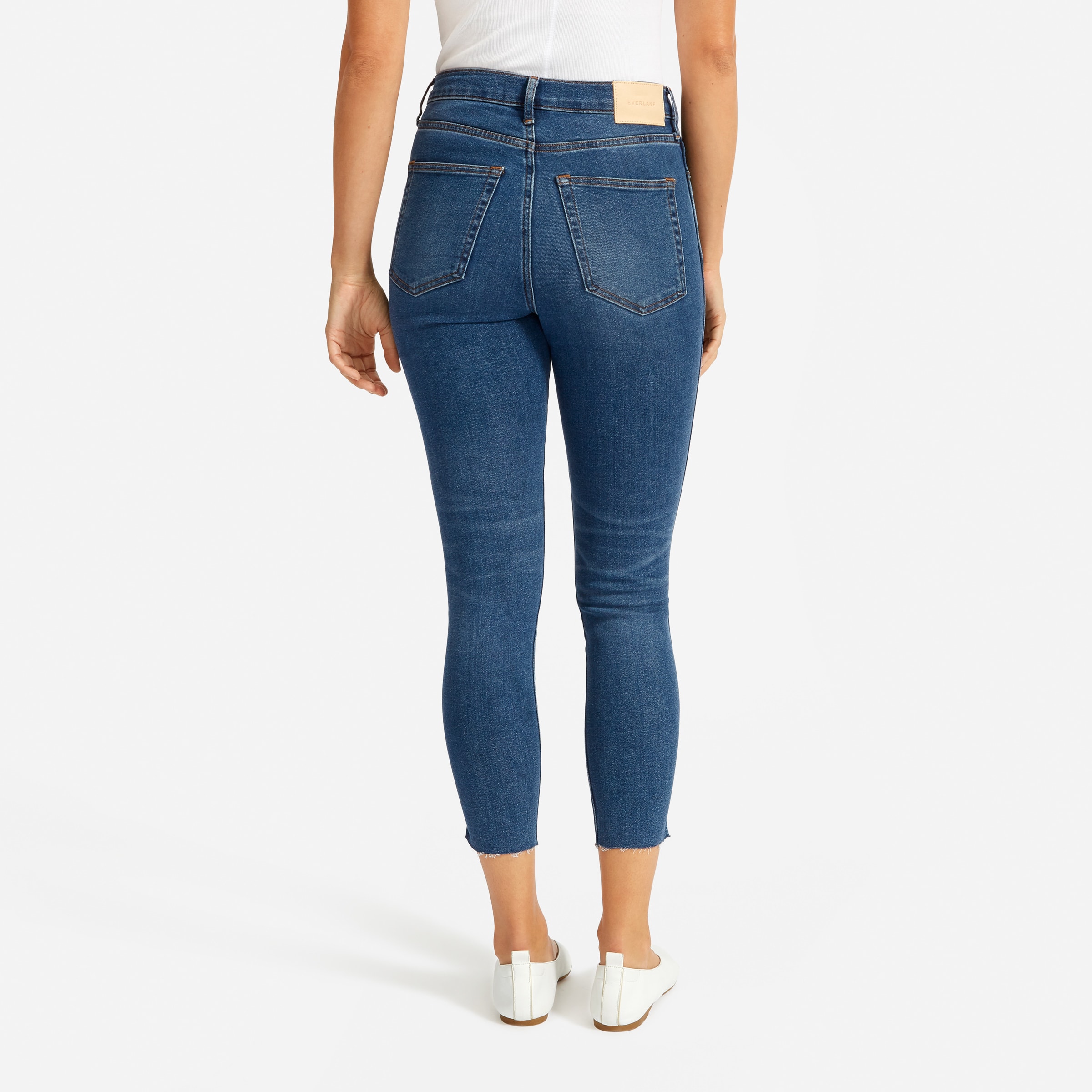 button fly high rise jeans