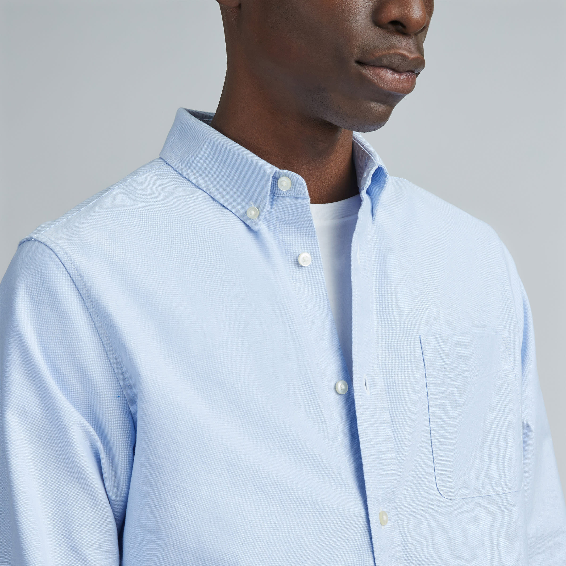 vant erstatte æstetisk The Organic Oxford Shirt | Uniform Light Blue – Everlane