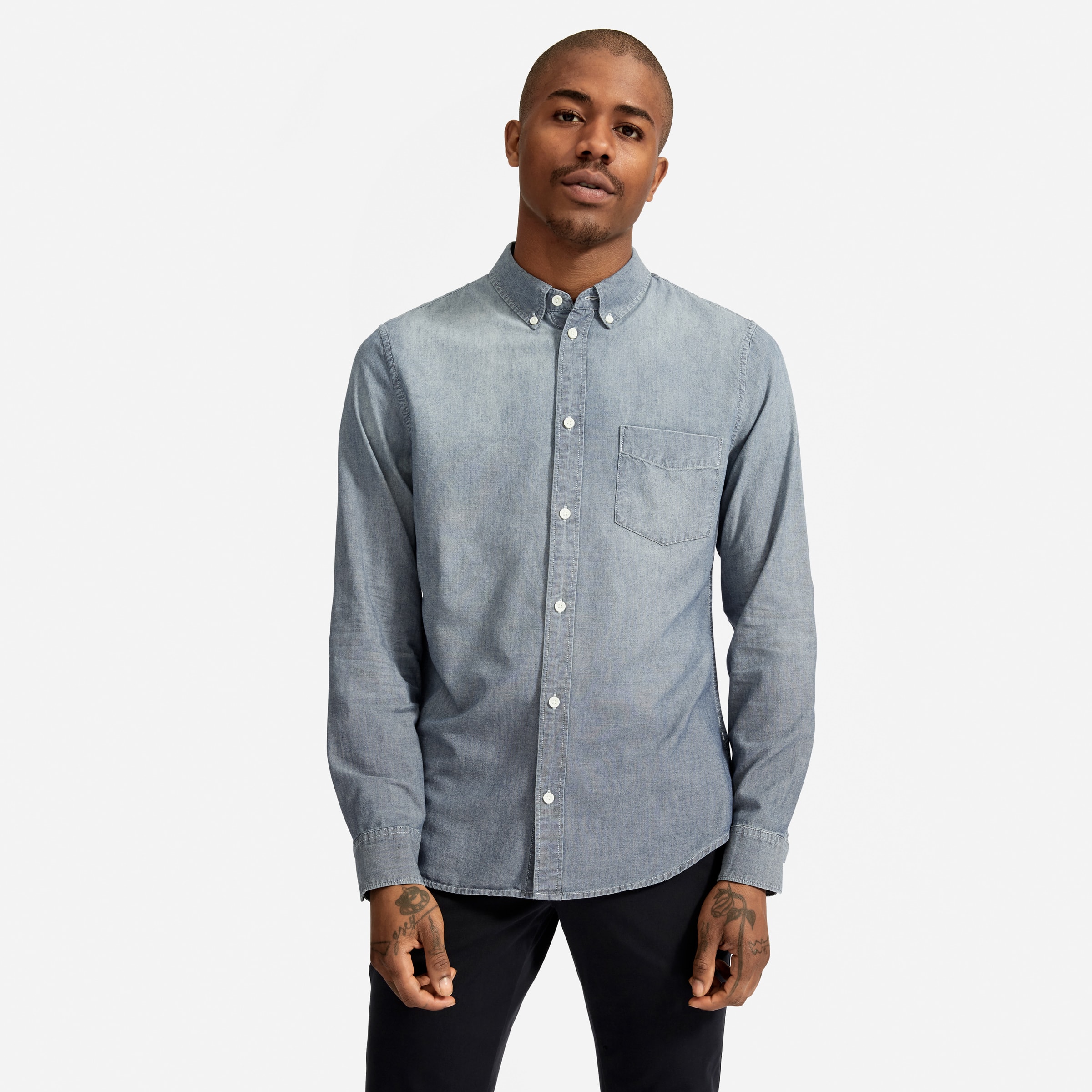 The Chambray Slim Fit Shirt Light 