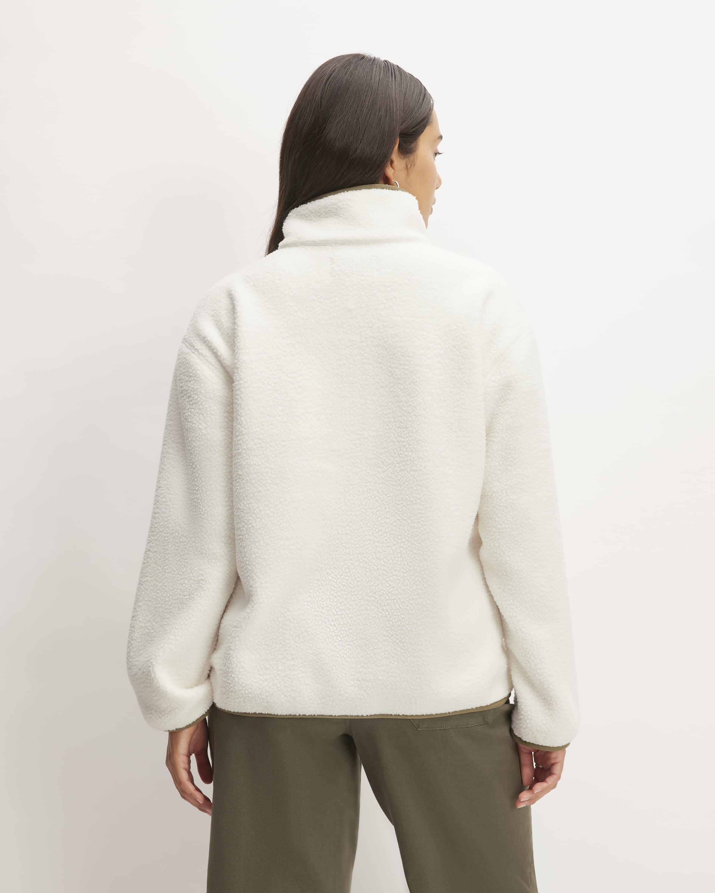Everlane renew fleece half zip 2025