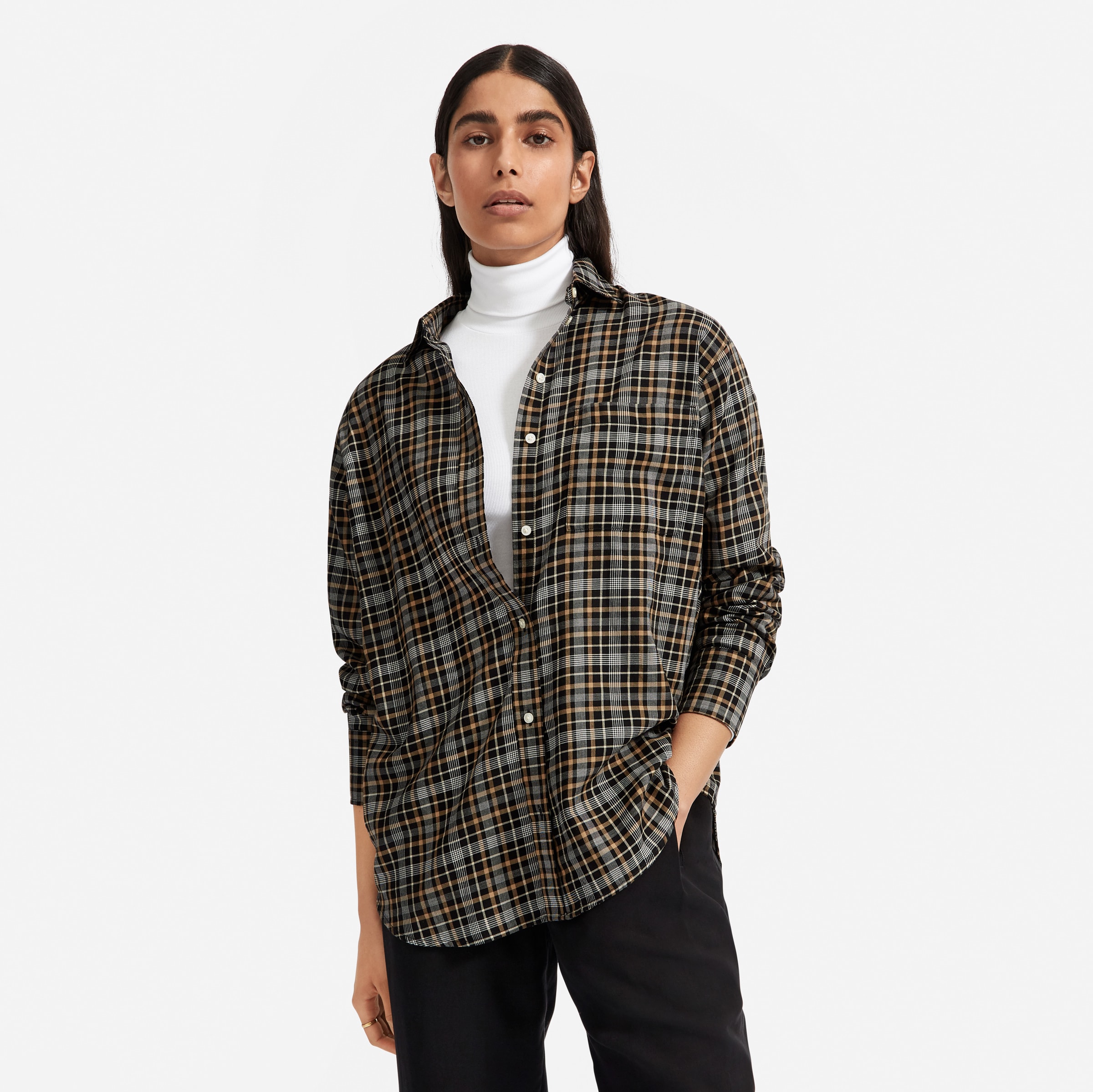 The Lightweight Flannel Oversized Shirt Everlane Fall is just around the corner. the lightweight flannel oversized shirt