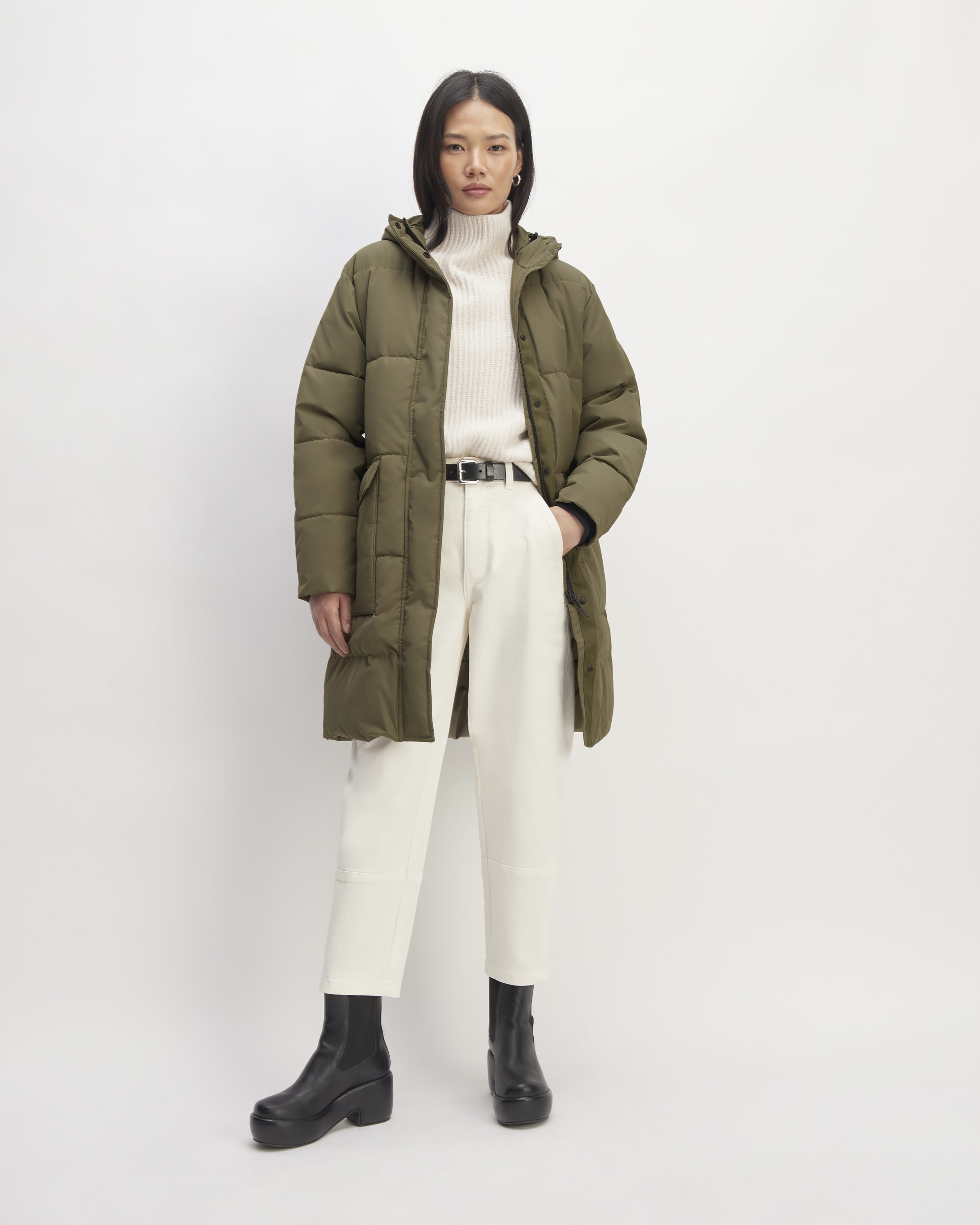 The renew discount long puffer