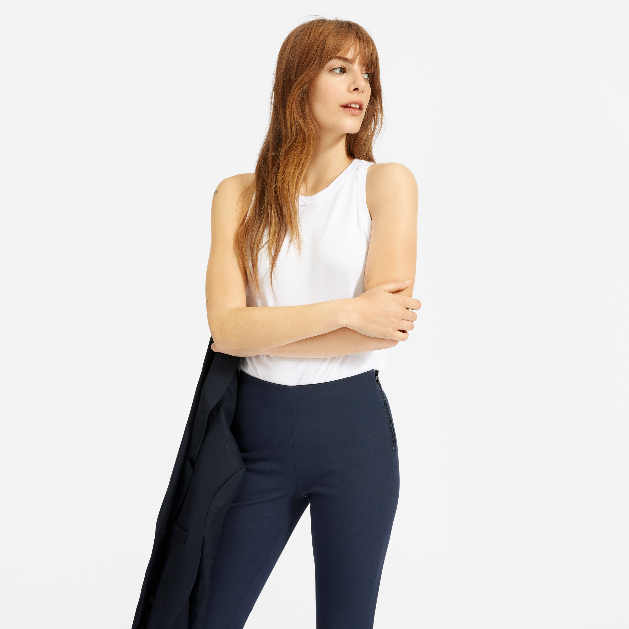everlane kick crop work pant