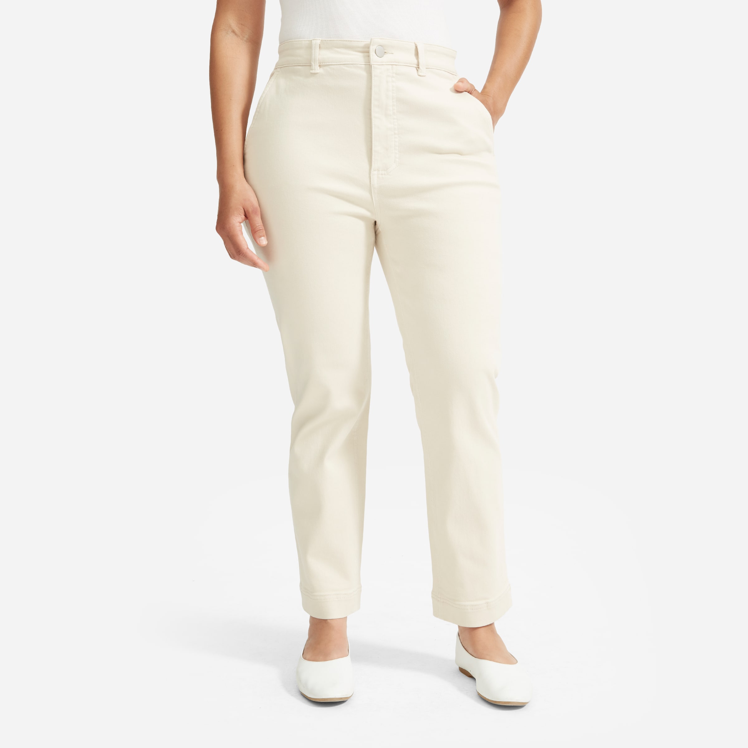 Slim leg crop pants hotsell