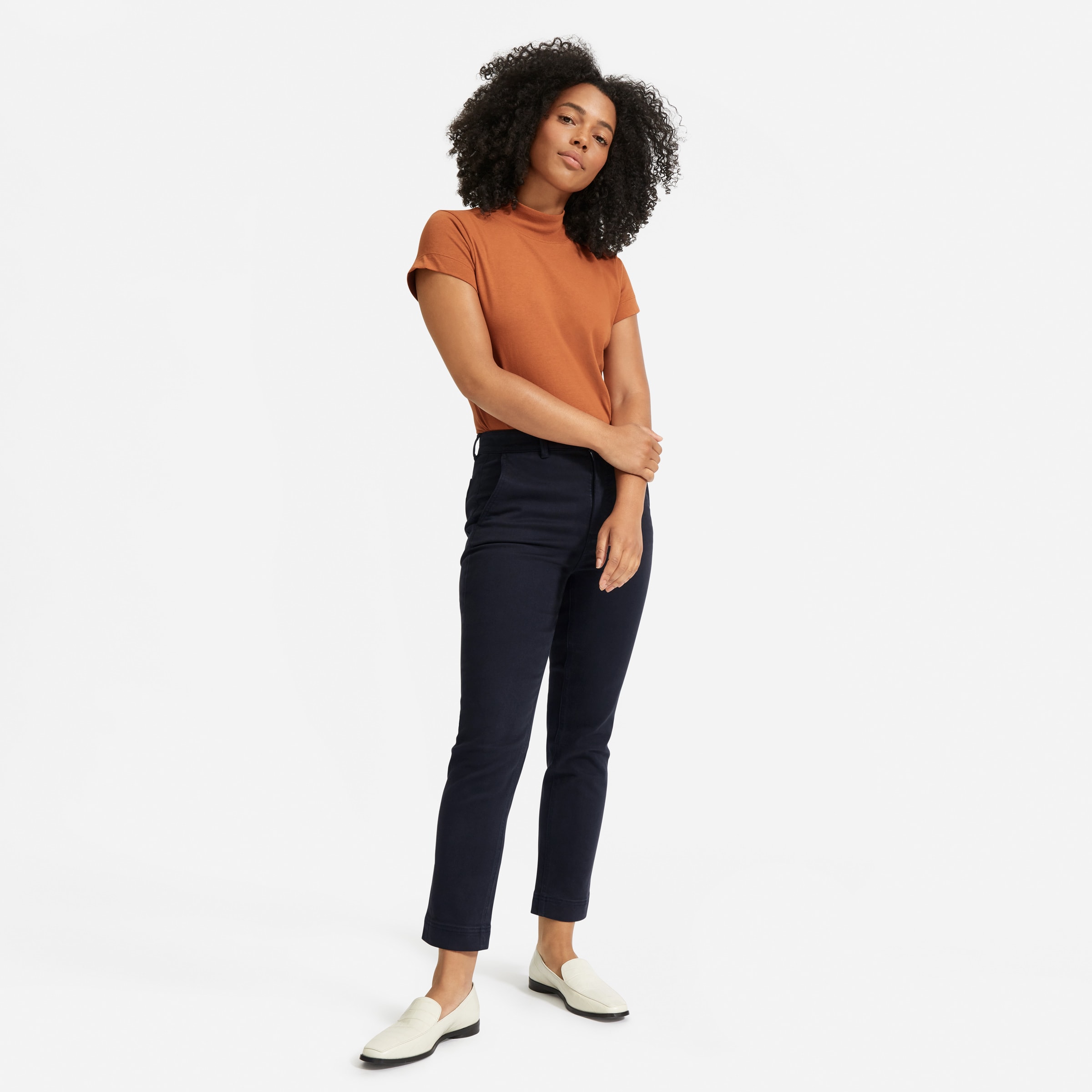 slim leg crop pants