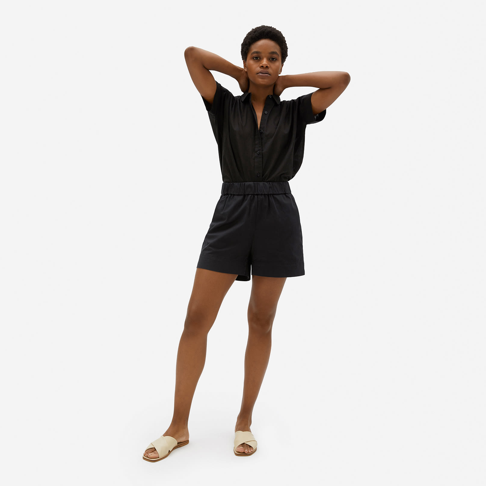 The Easy Short Washed Black – Everlane