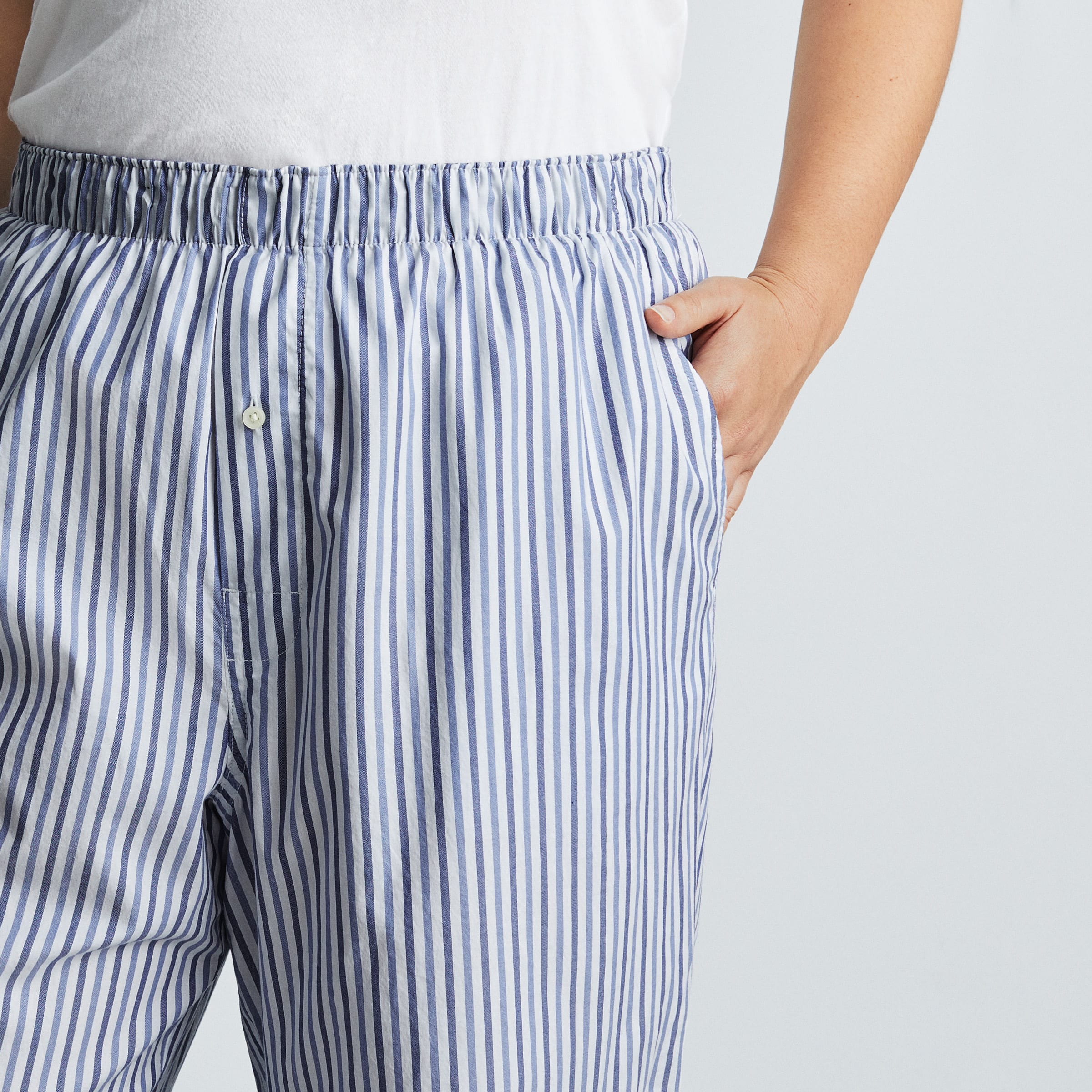 The Woven P.J. Pant Blue / White – Everlane