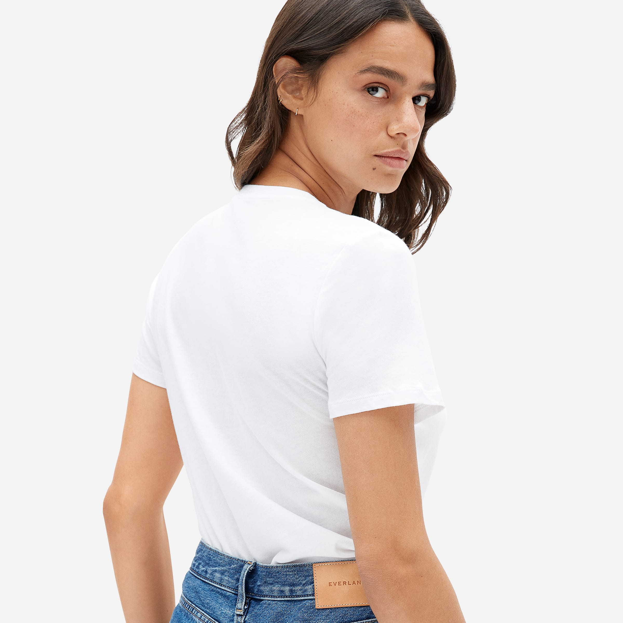 The Organic Cotton Crew White – Everlane