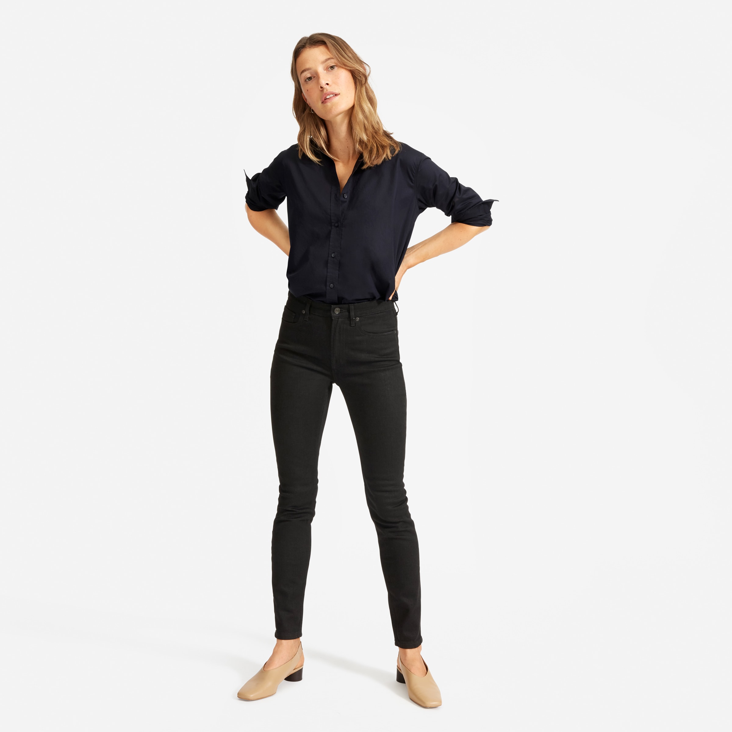 Everlane the high rise skinny jean clearance