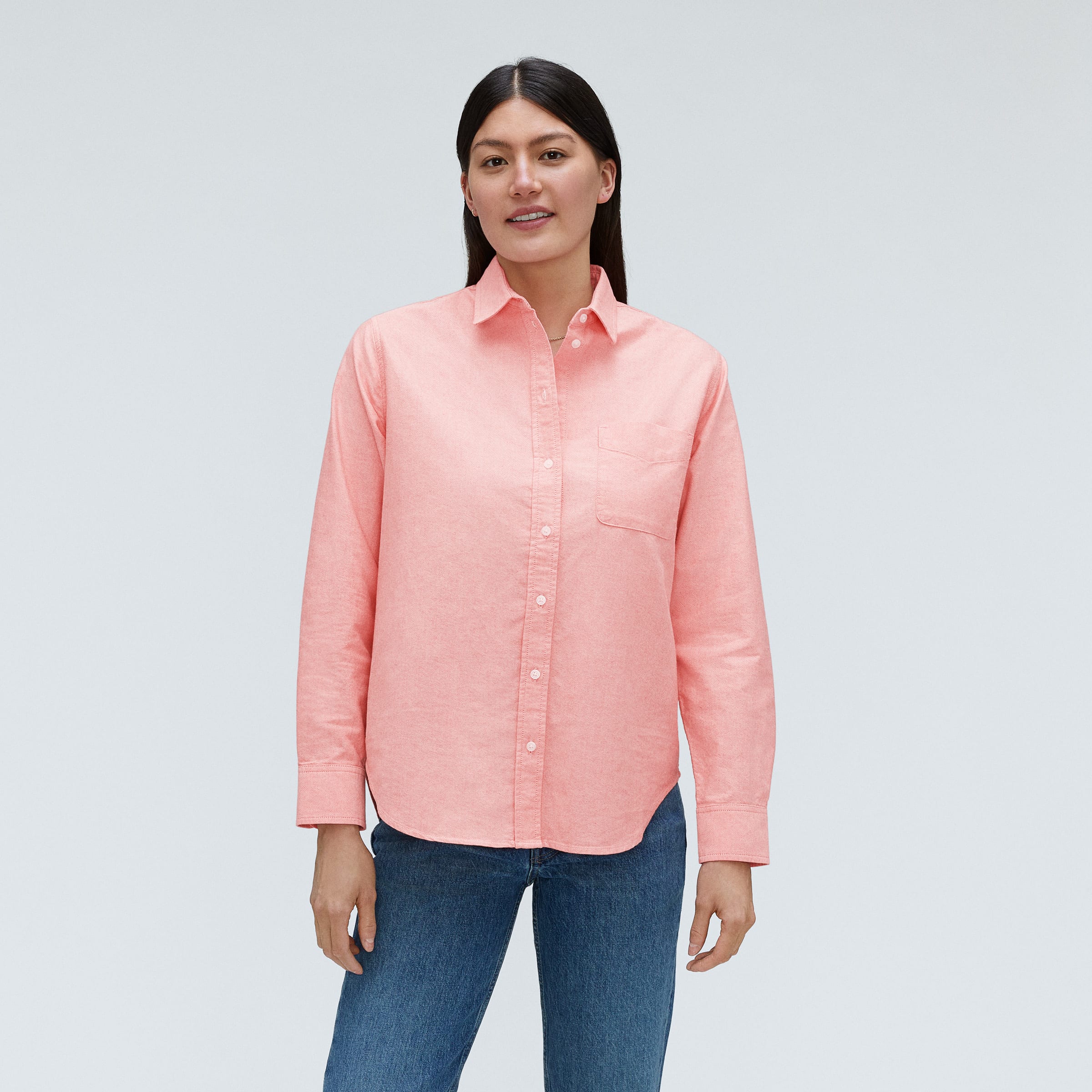 everlane relaxed oxford shirt