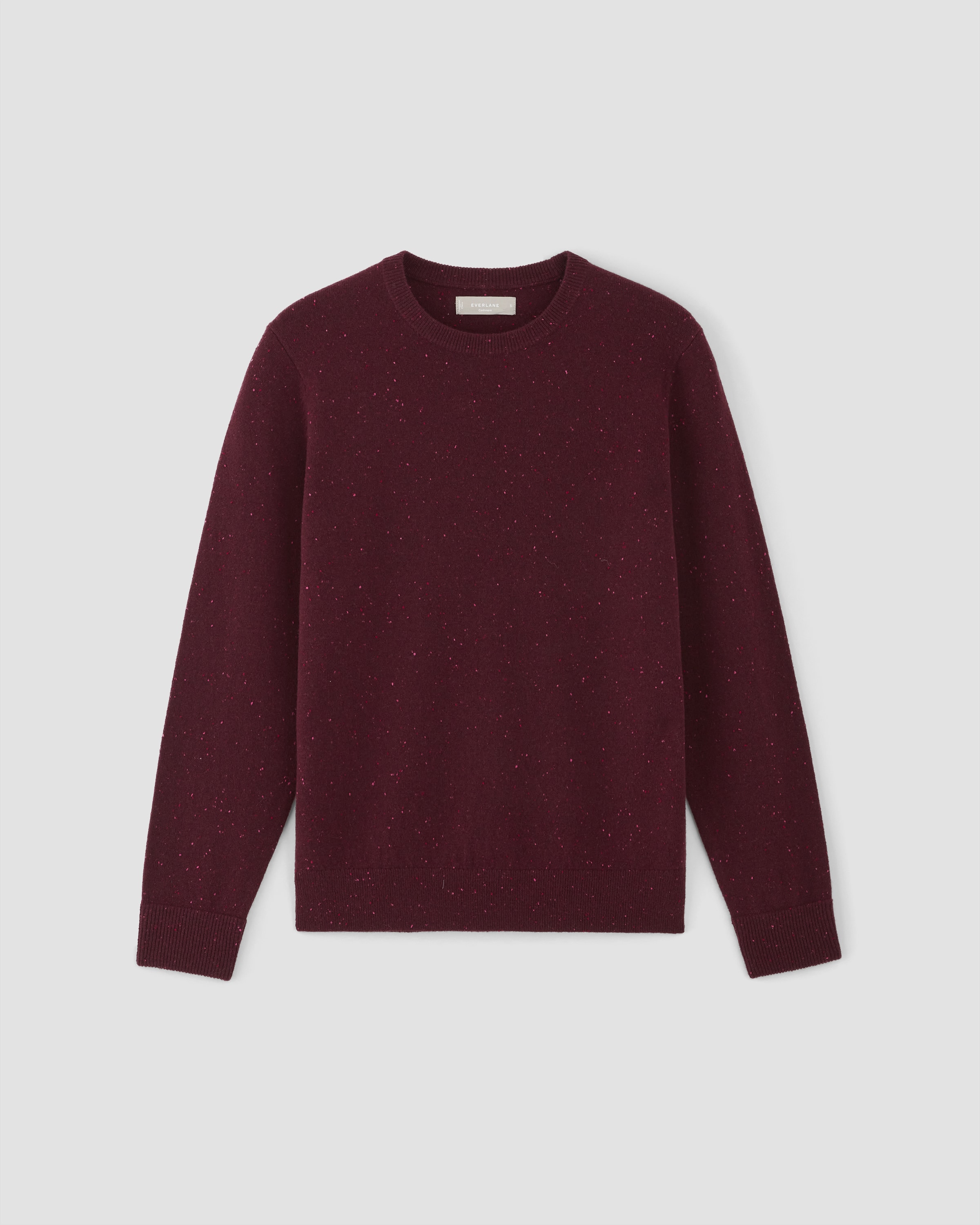 The Grade-A Cashmere Crew Dark Navy Donegal – Everlane