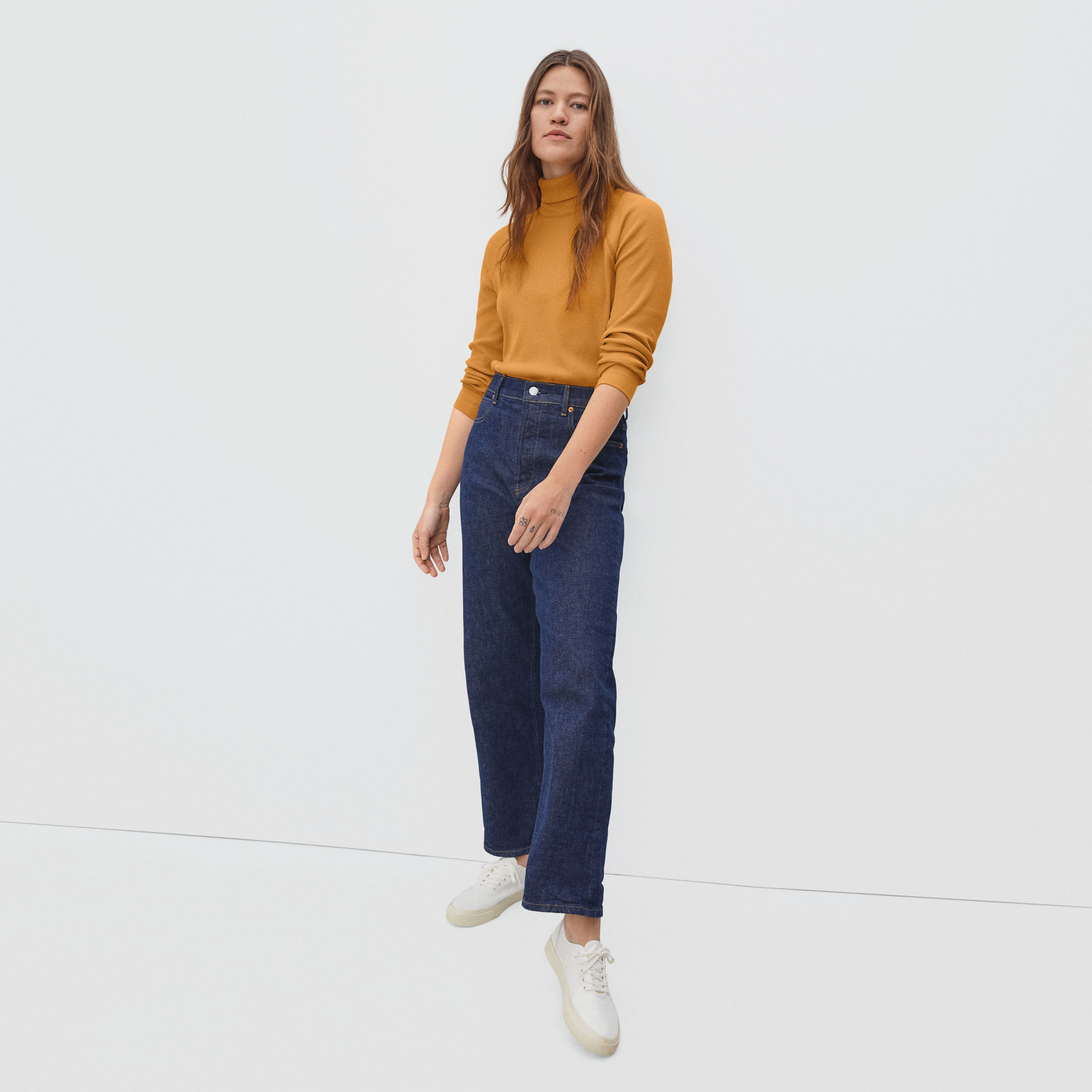 The Organic Cotton Turtleneck Waffle 