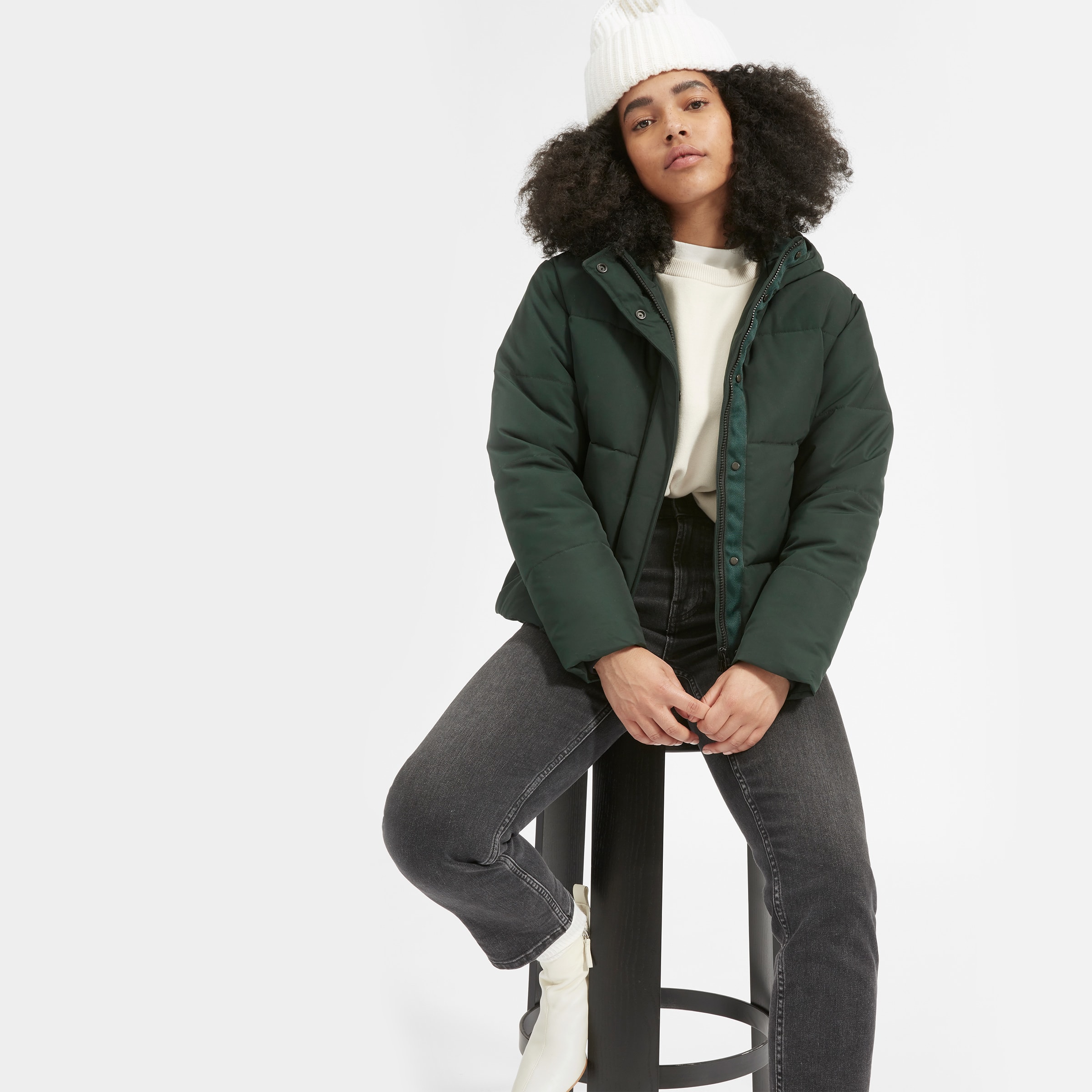 everlane puffer coat