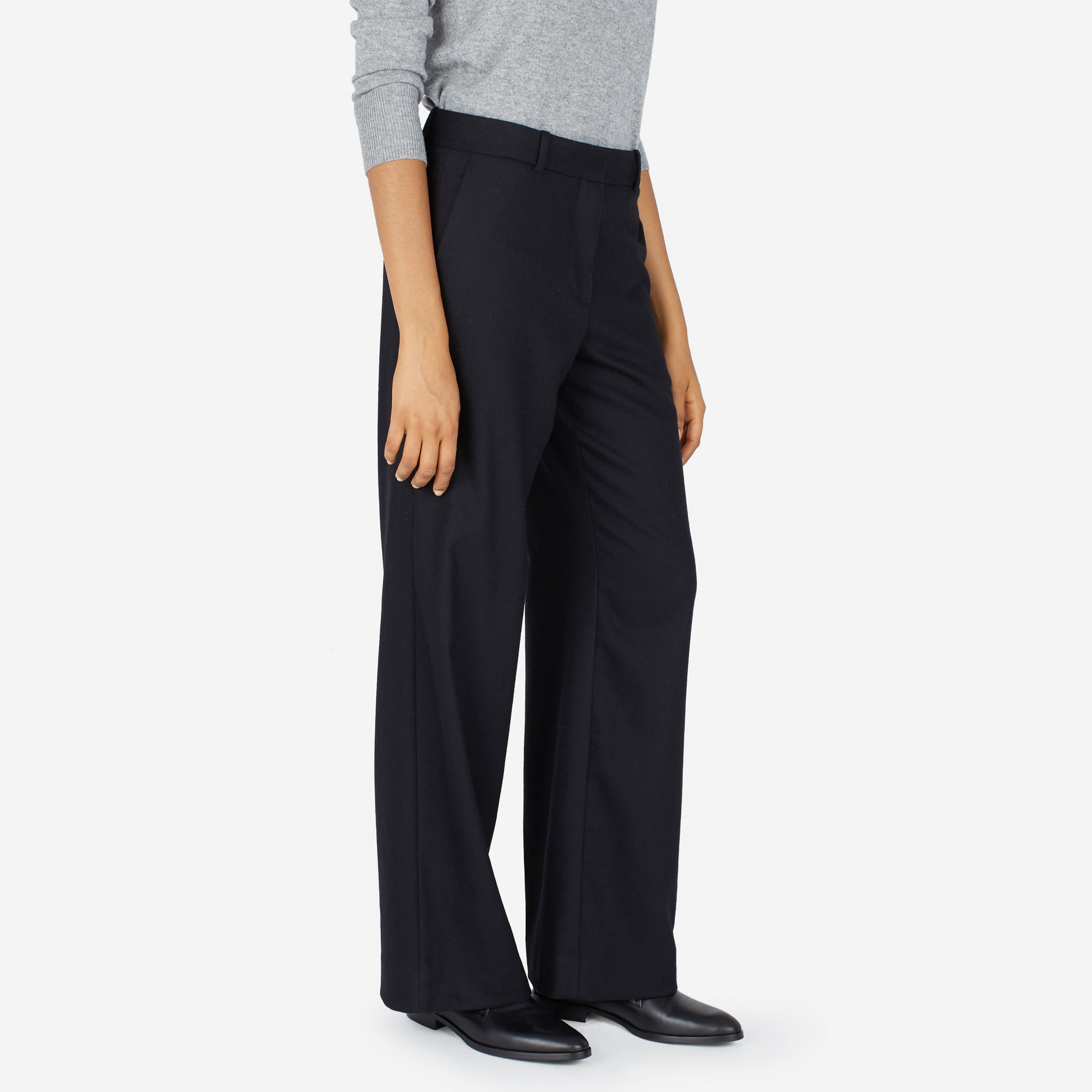 The Premium Wool Flannel Full Leg Pant