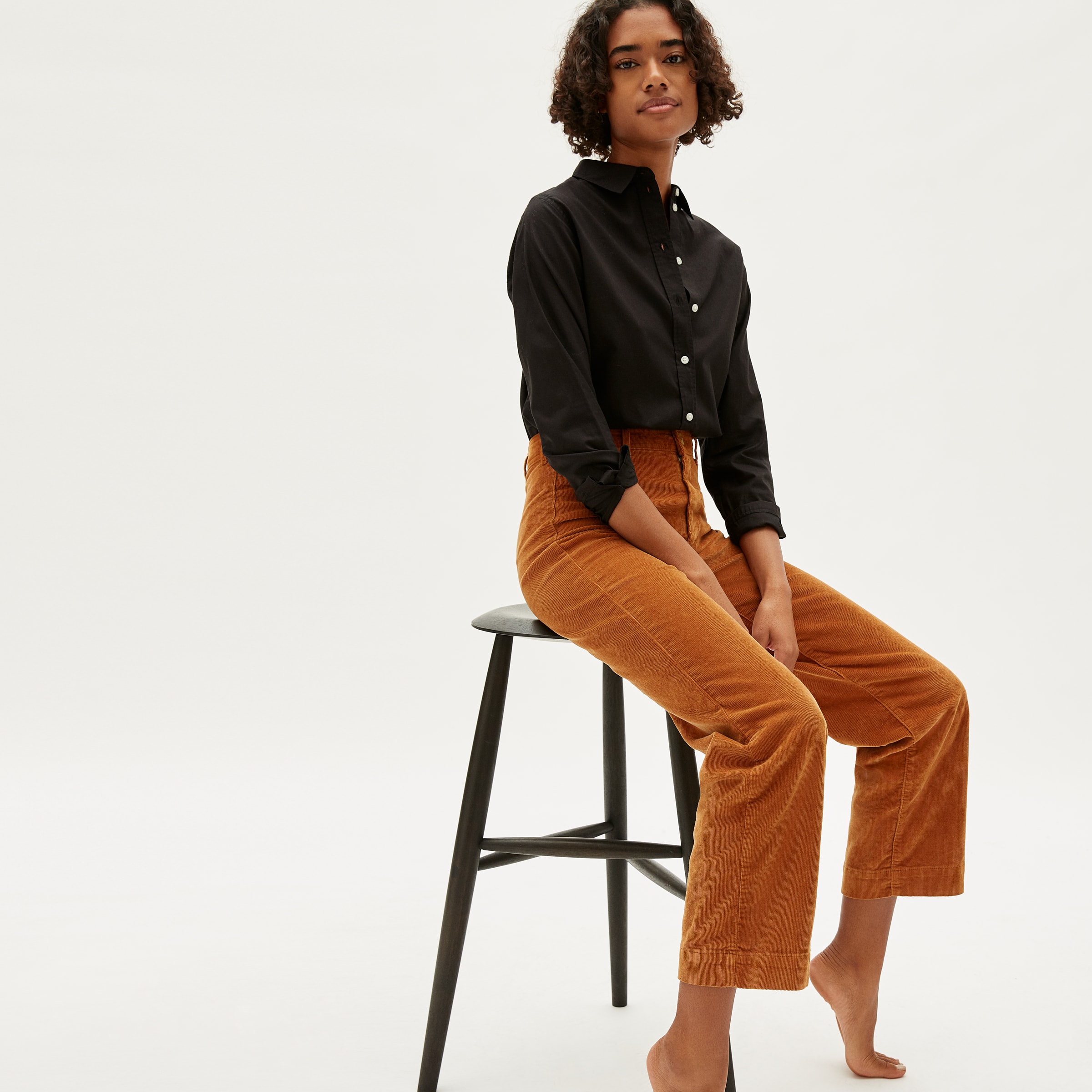 The Corduroy Wide-Leg Pant Acorn – Everlane