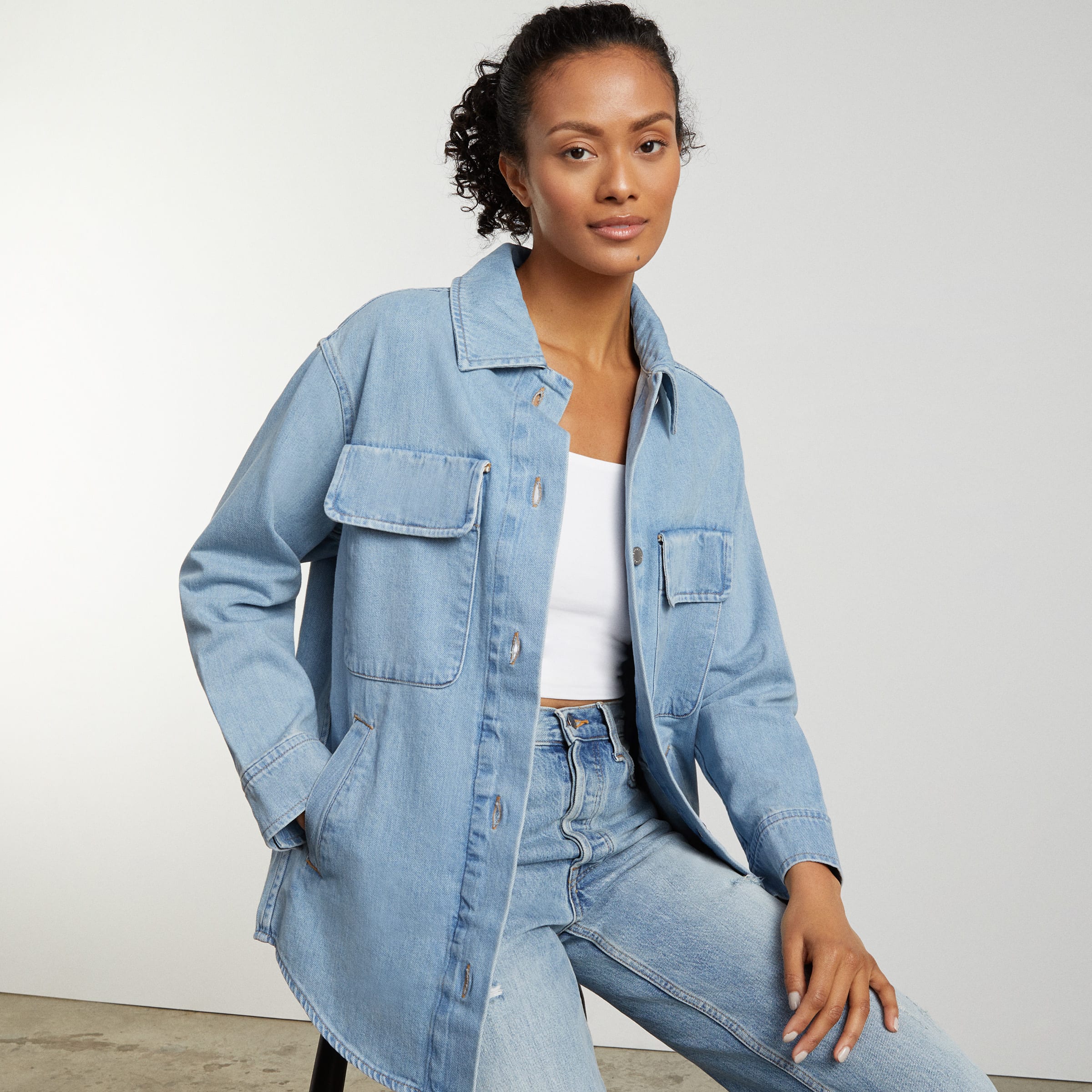 denim shirt jacket