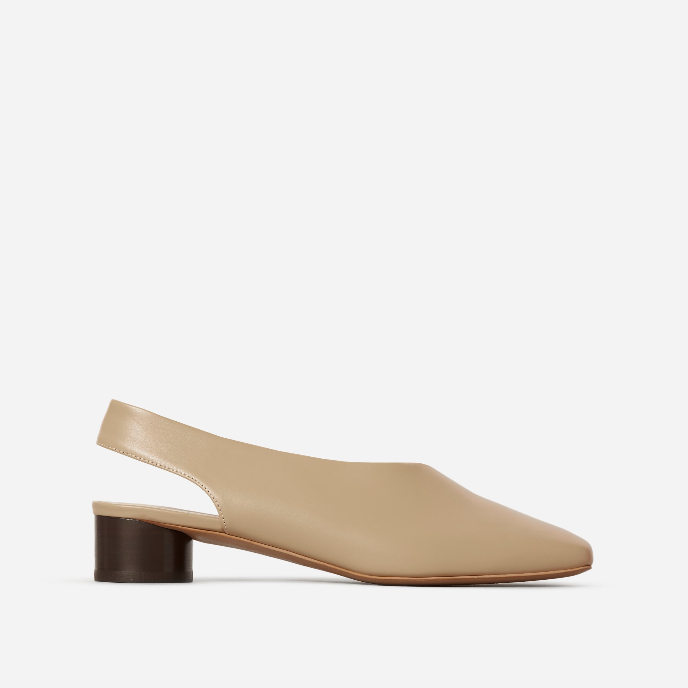 everlane square toe slingback