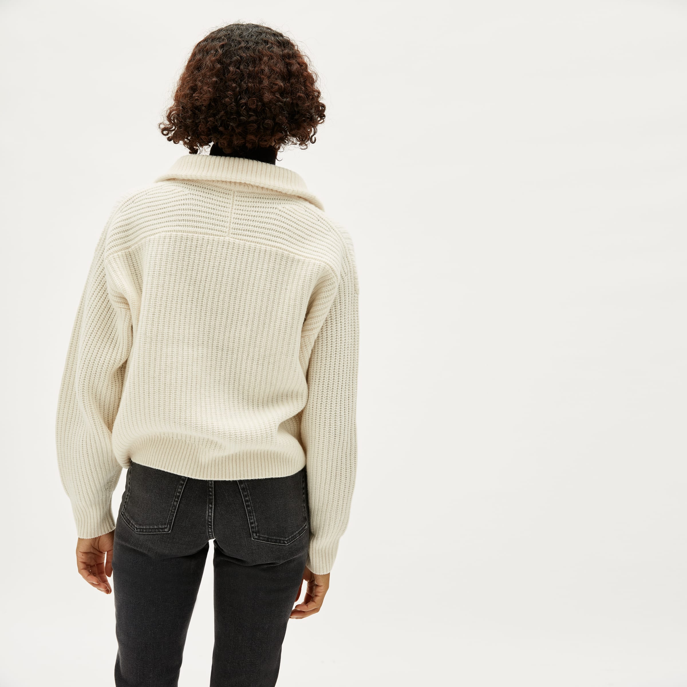 Everlane felted merino half zip clearance