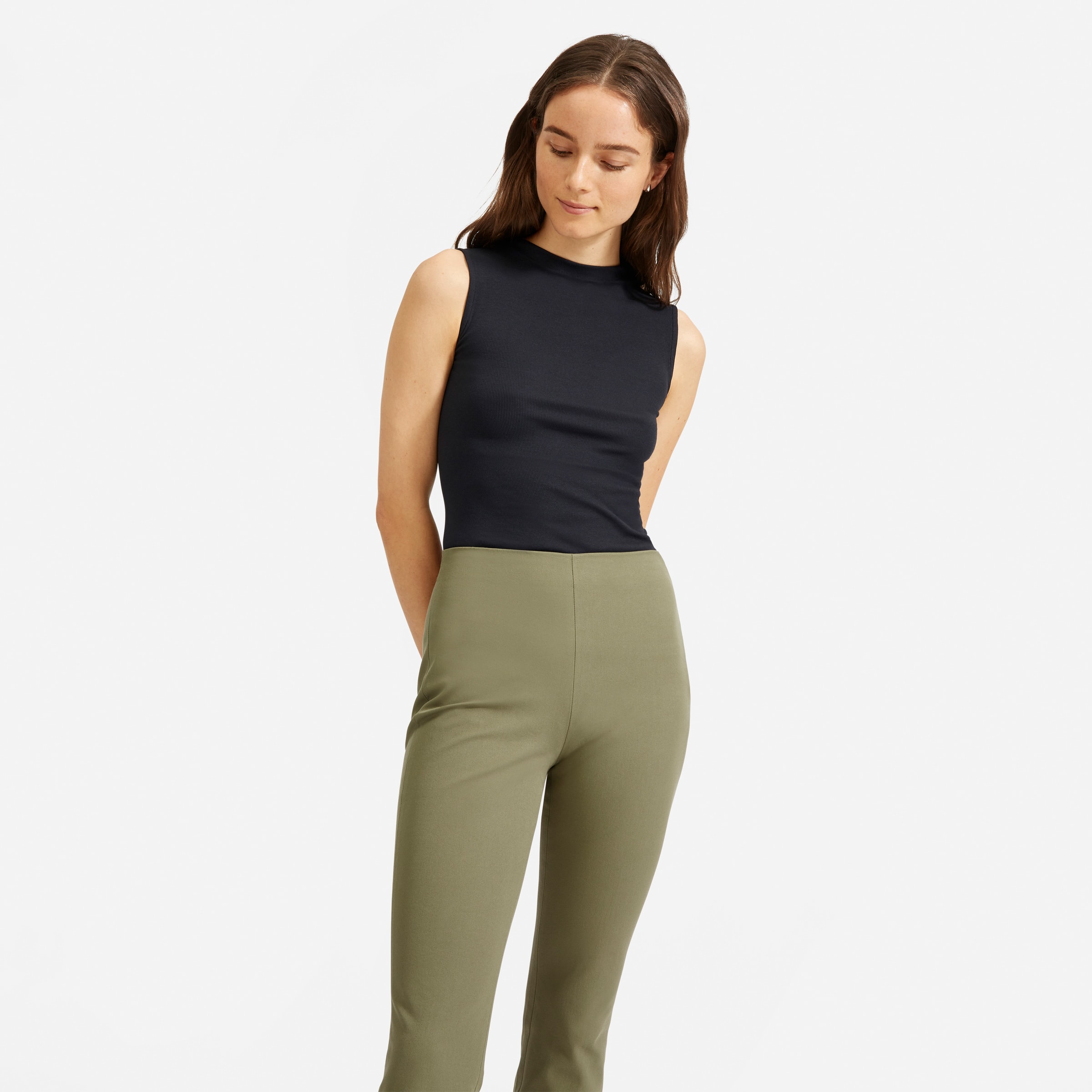 everlane kick crop work pant