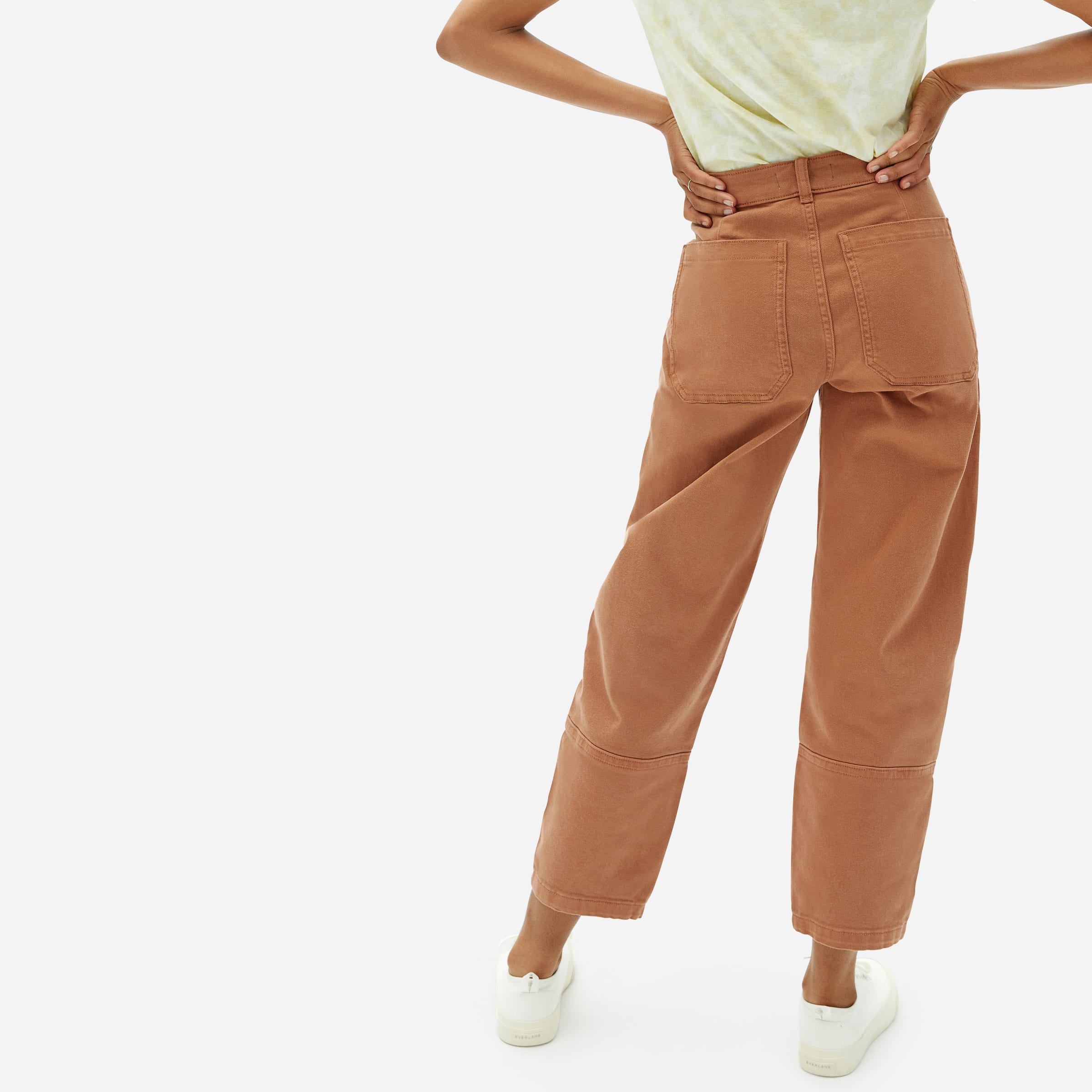 The Utility Barrel Pant Tawny Brown Everlane