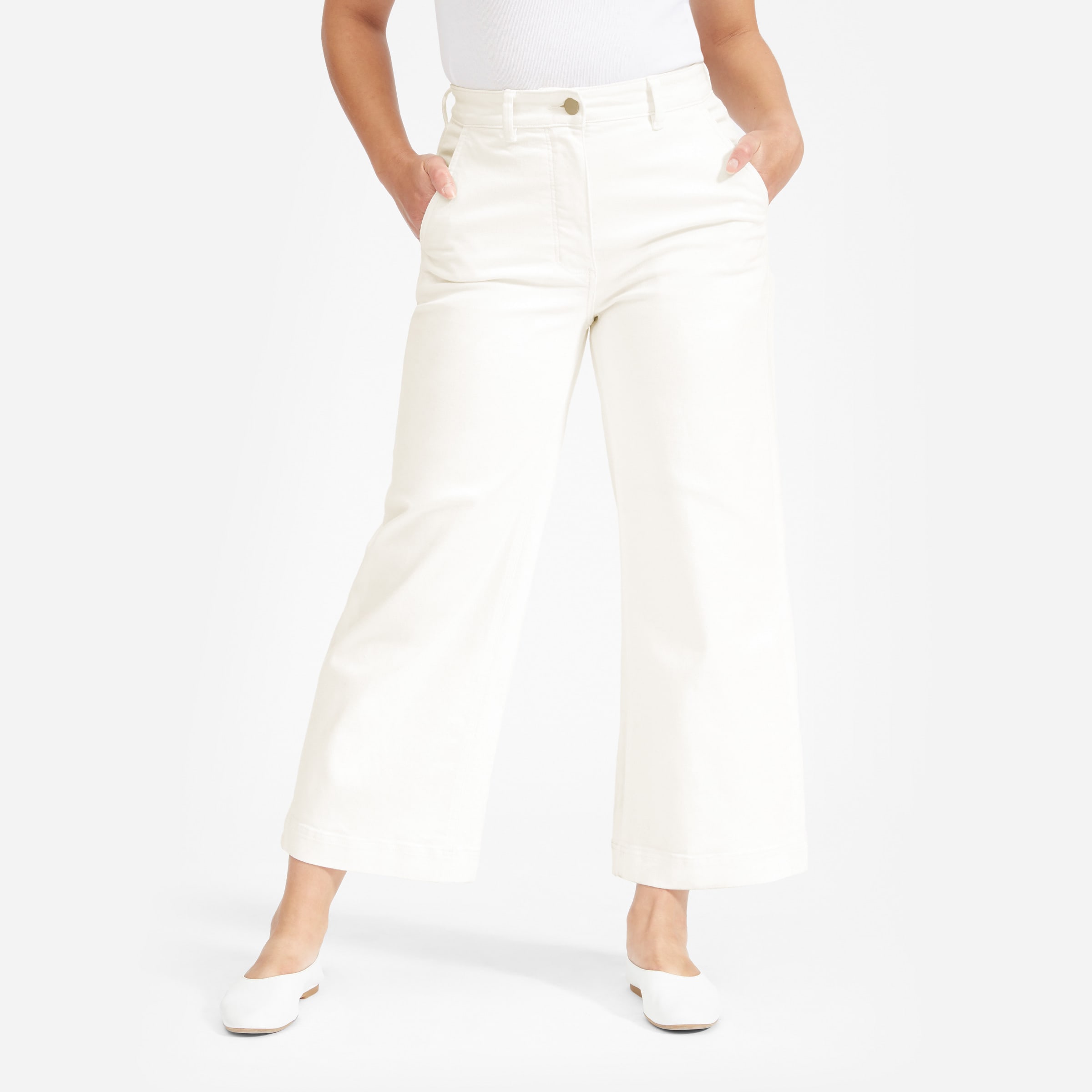 The Colette Cropped WideLeg Pants by Maeve  Anthropologie