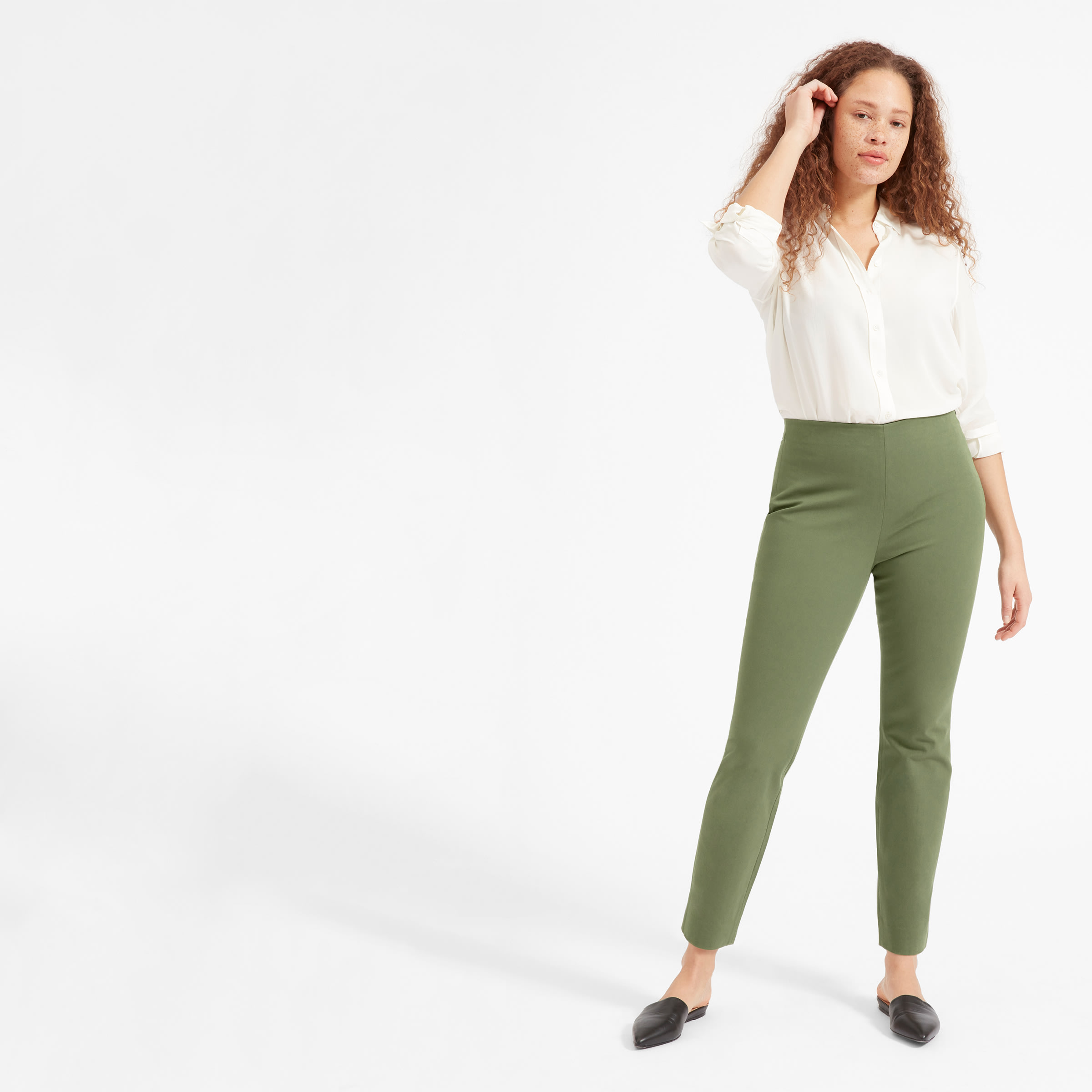 everlane side zip work pant