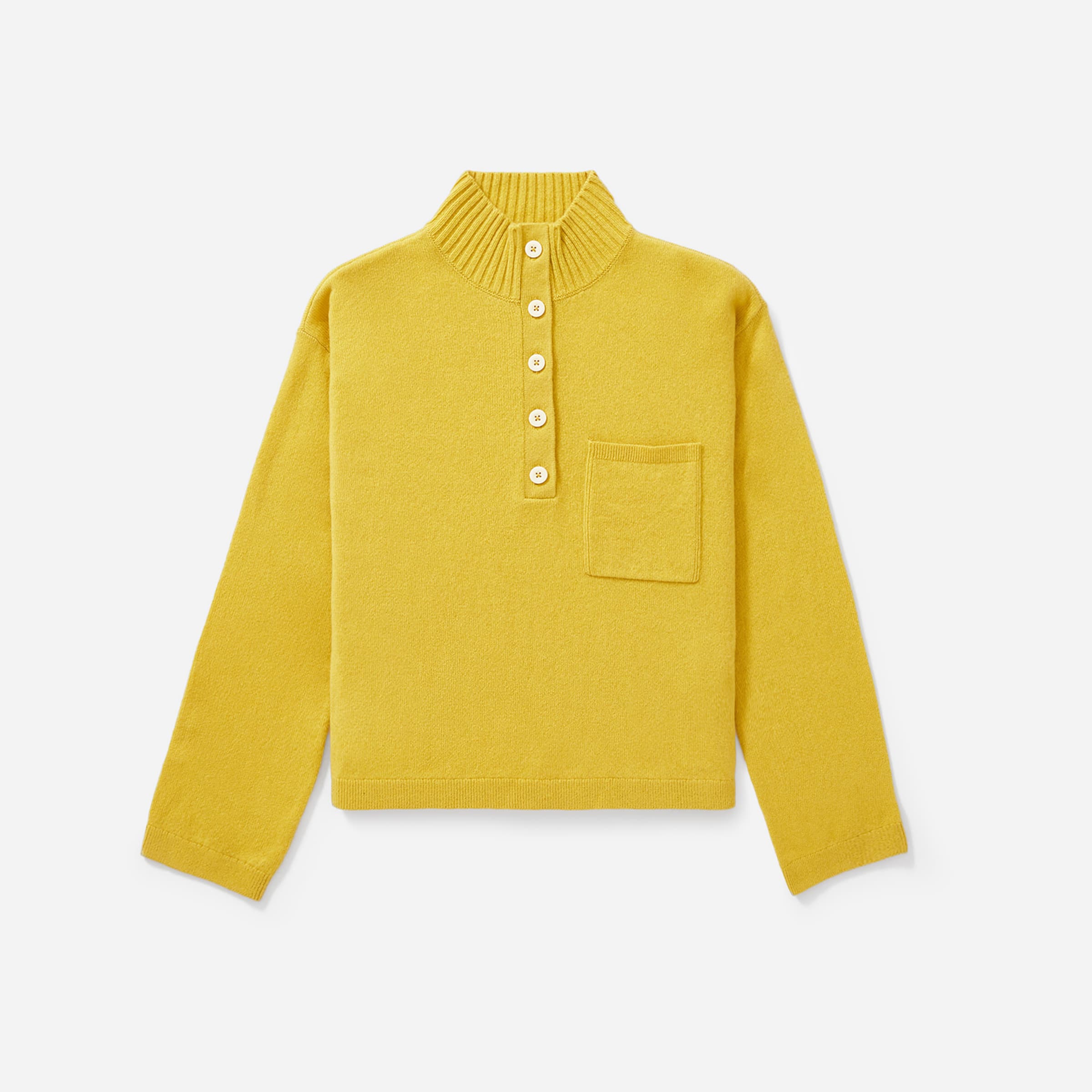 The ReCashmere Button Mockneck Golden 