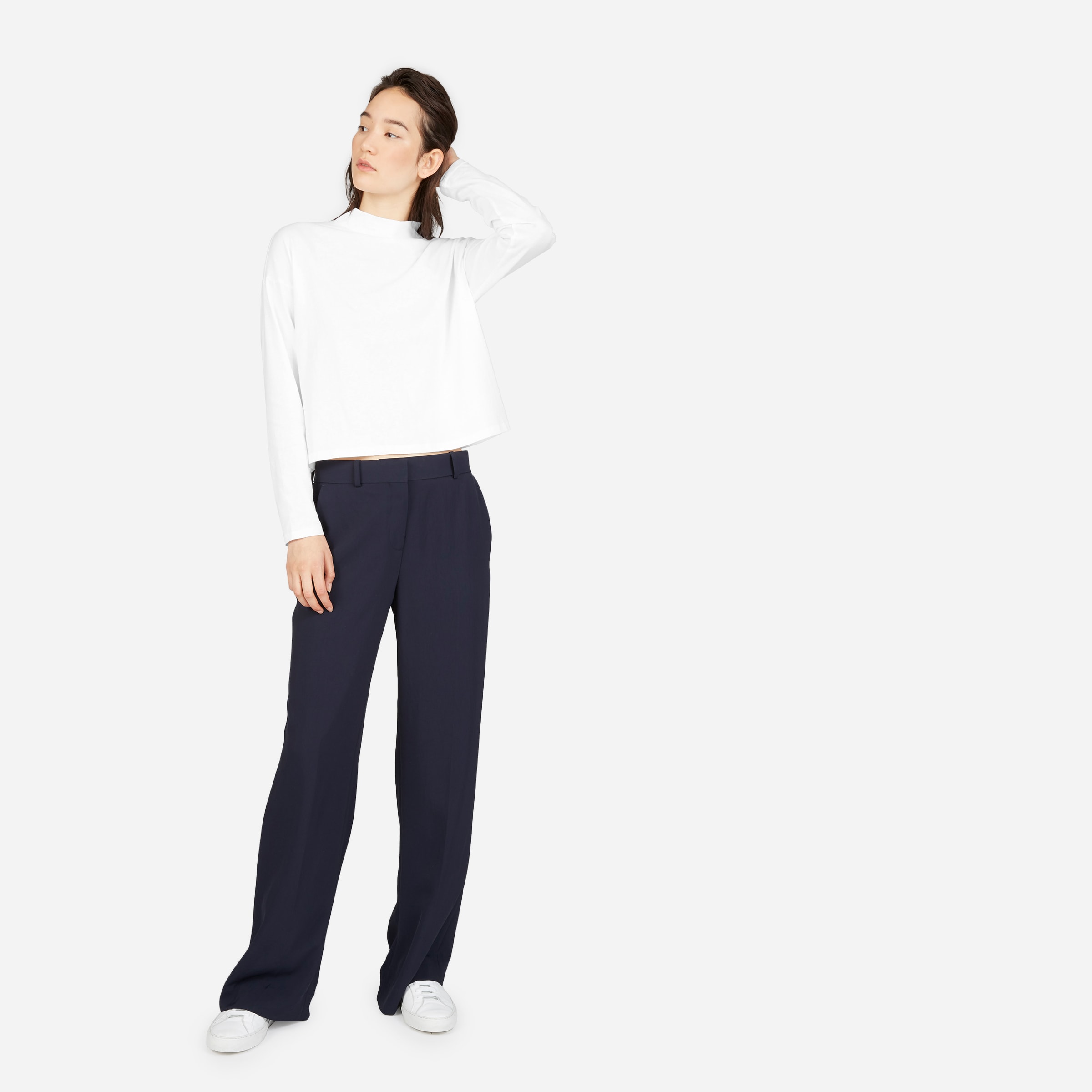 Everlane square mockneck tee cheap