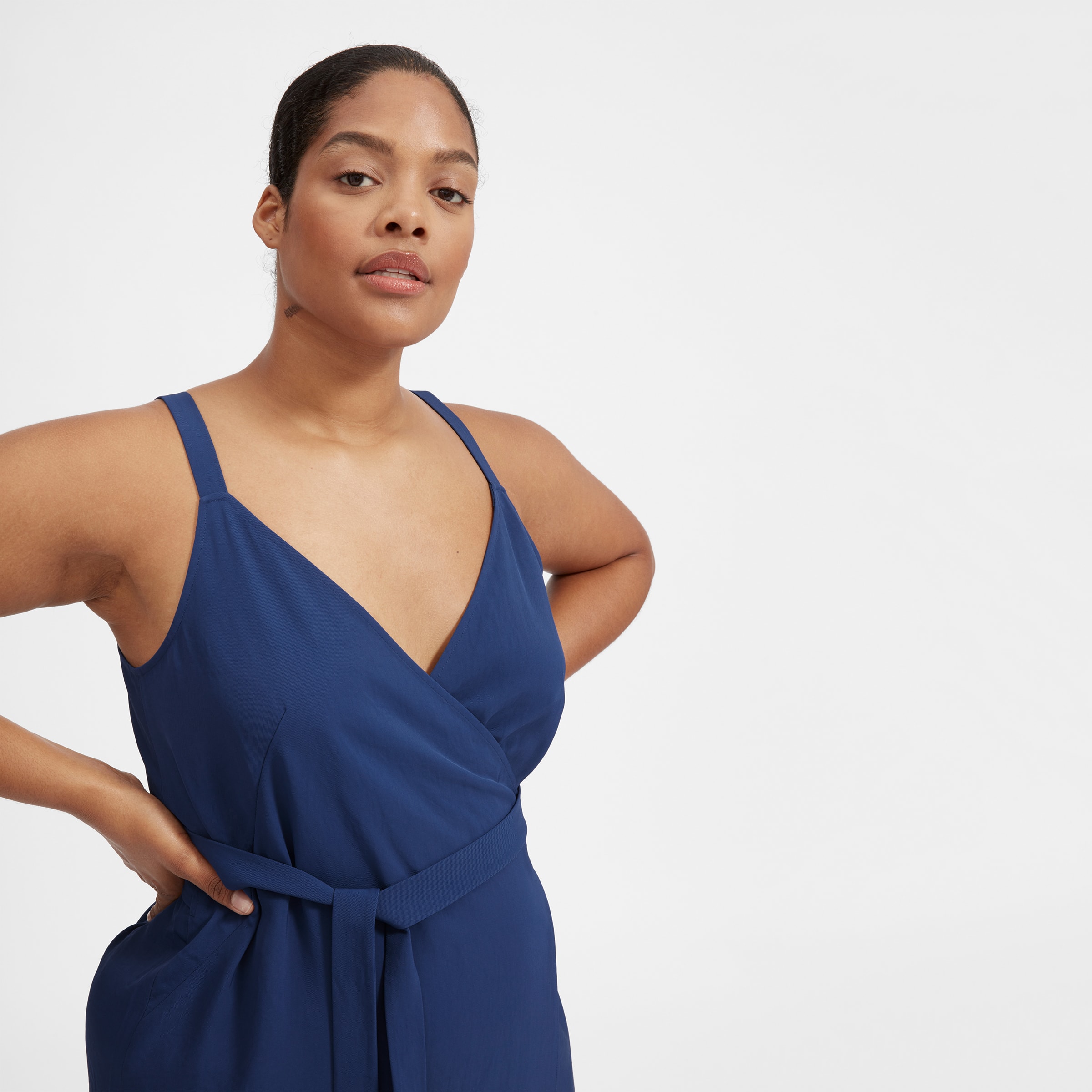 The japanese goweave deals sleeveless wrap dress