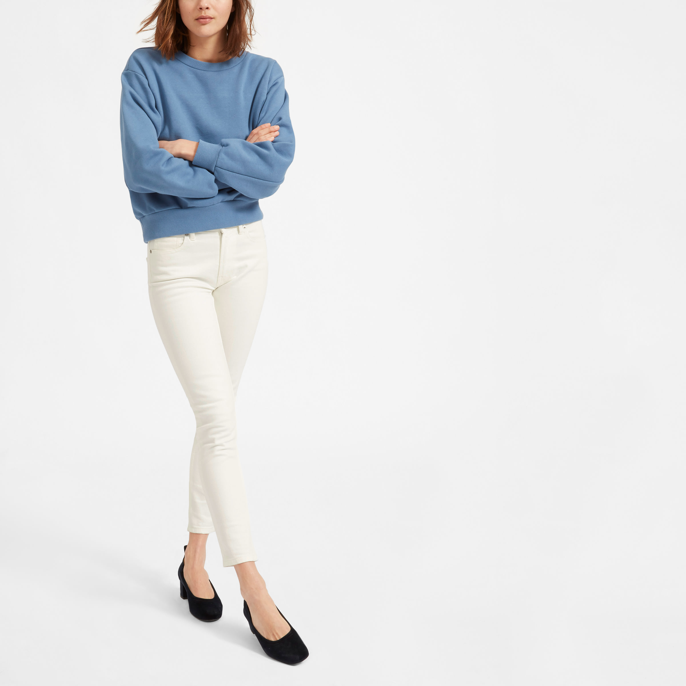 The Mid-Rise Skinny Jean Bone – Everlane