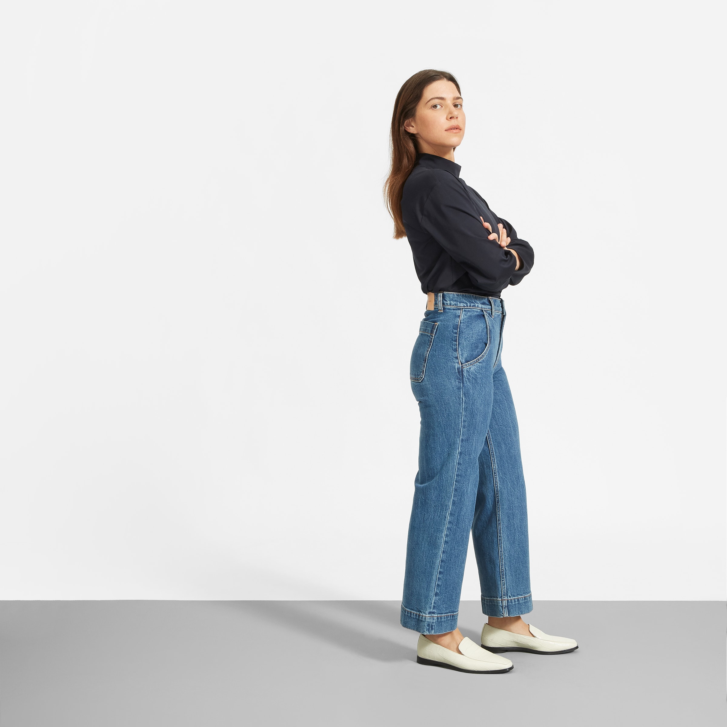 Everlane square cheap mockneck tee