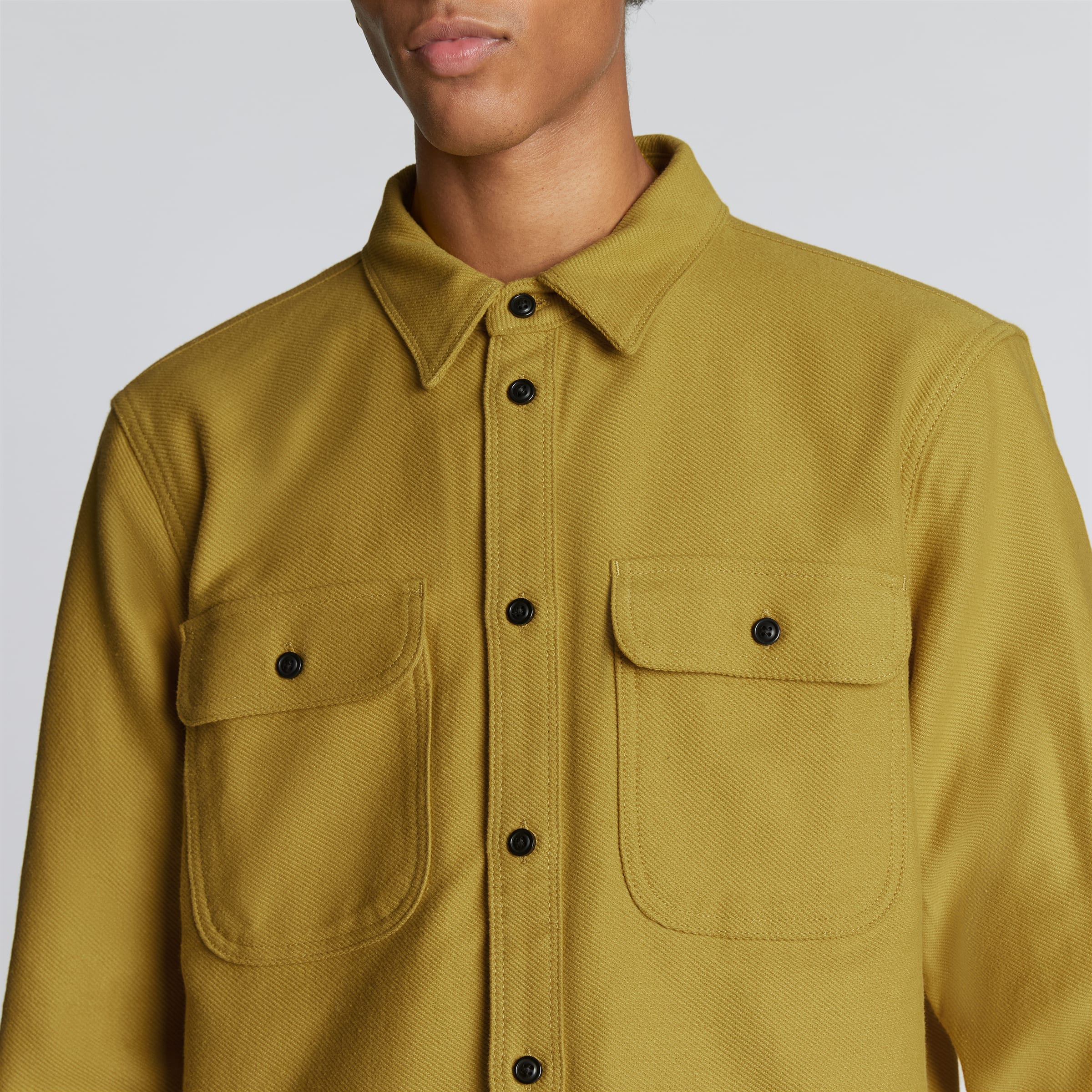 The Heavyweight Overshirt Uniform Golden Palm Everlane