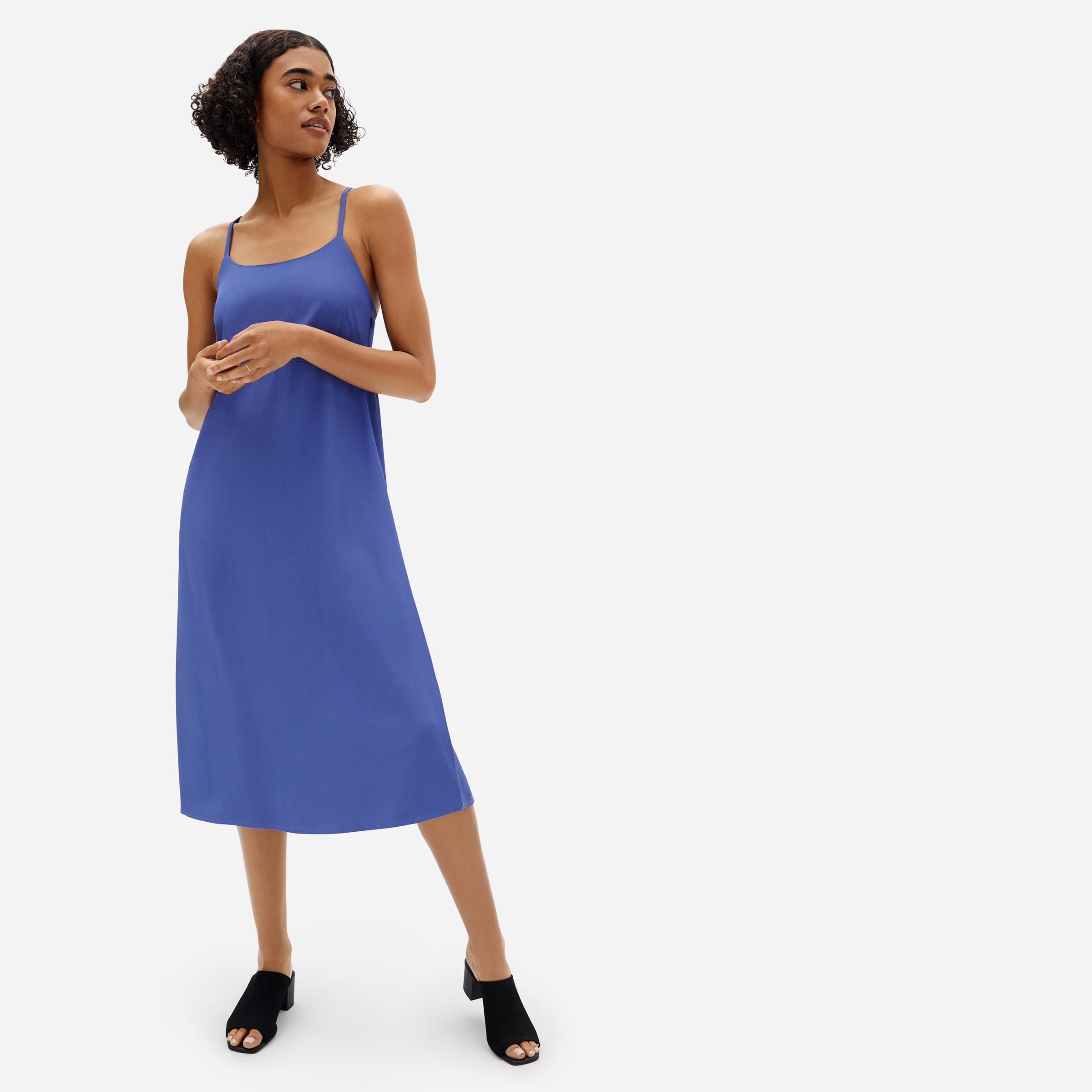 everlane goweave slip dress