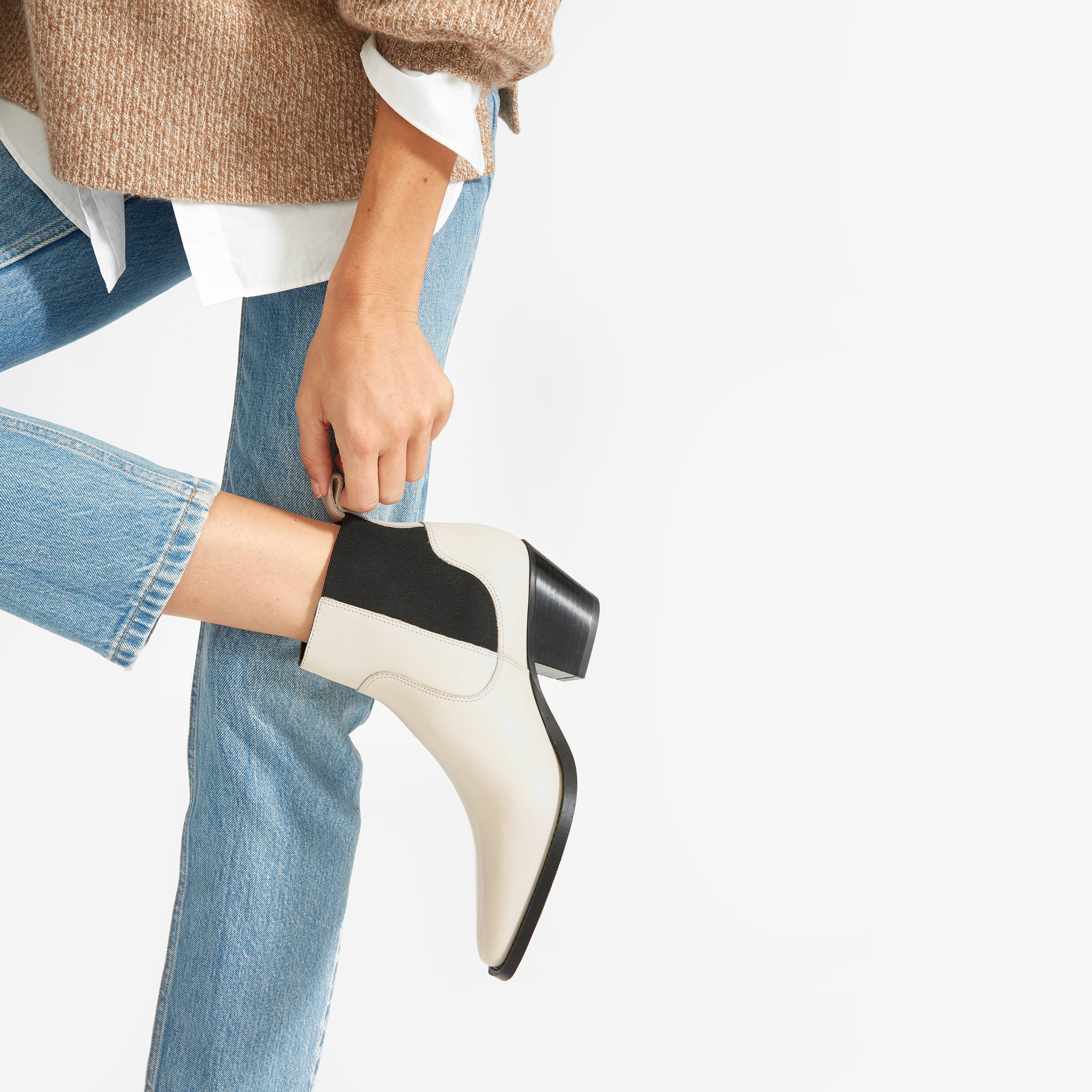 everlane white boots