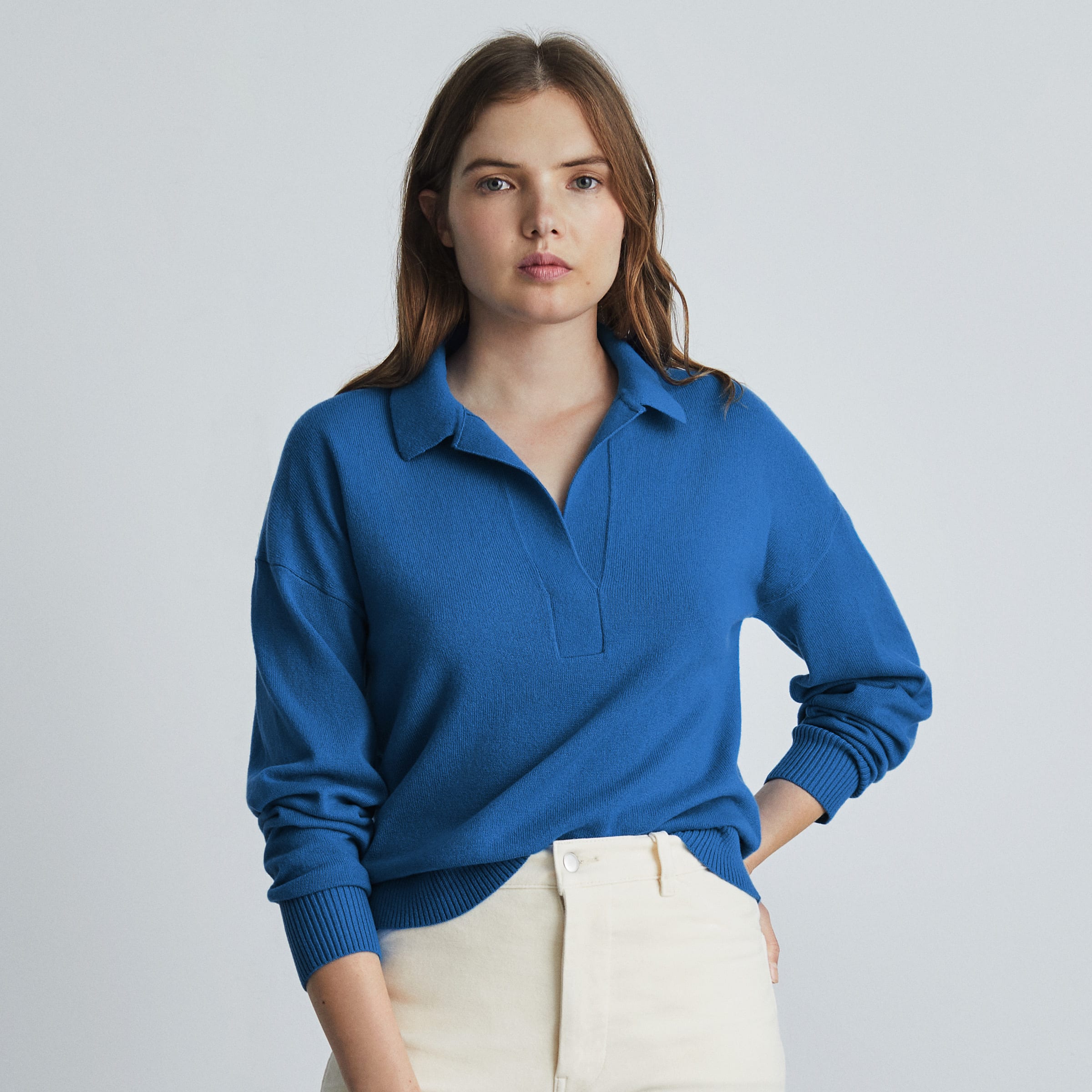 everlane cashmere polo