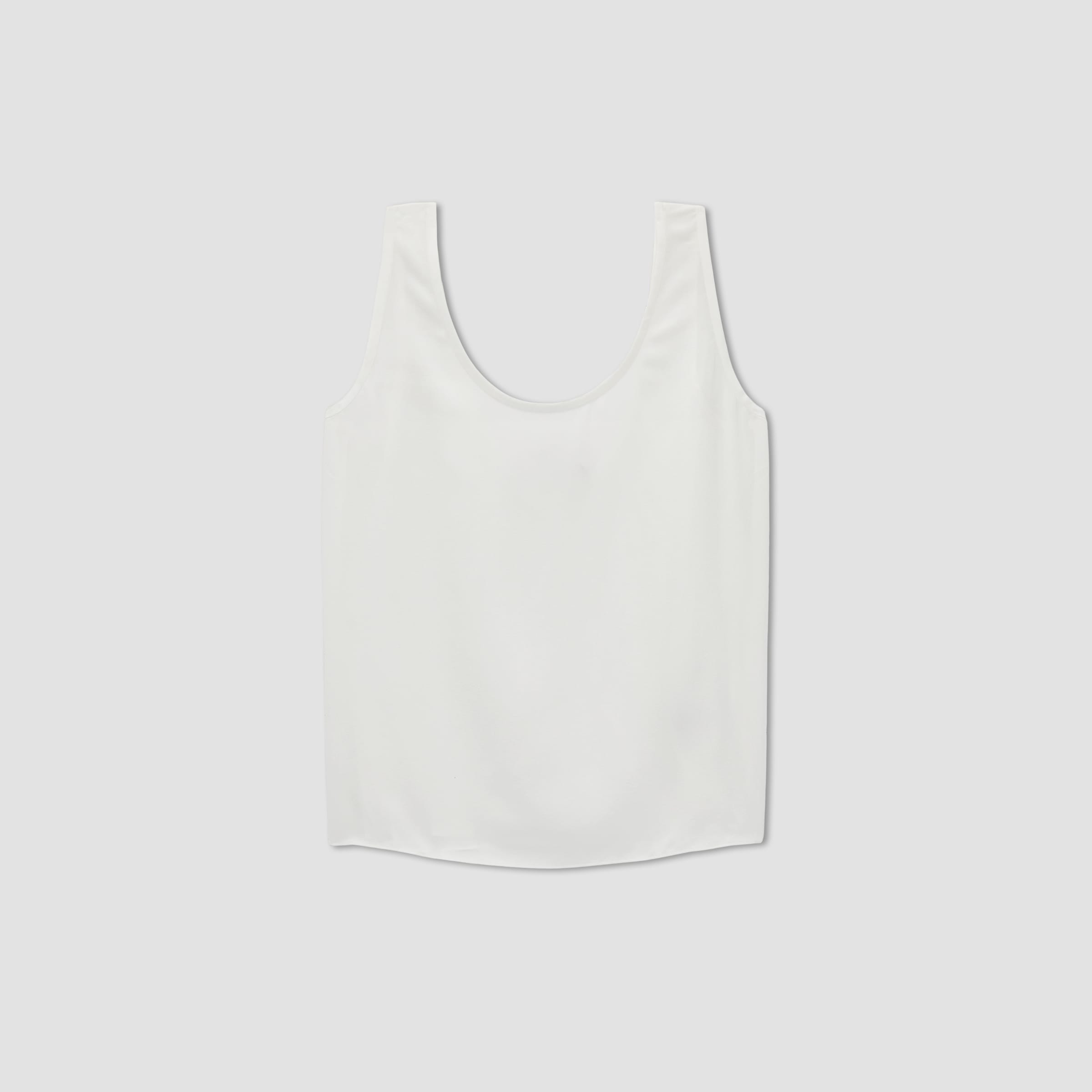Off white silk tank top Clearance