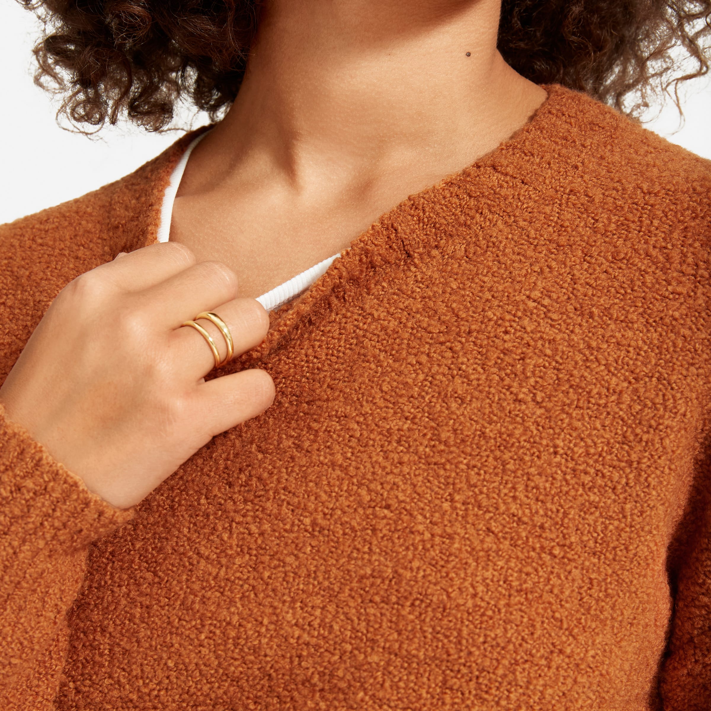 Everlane teddy crew neck hot sale sweater
