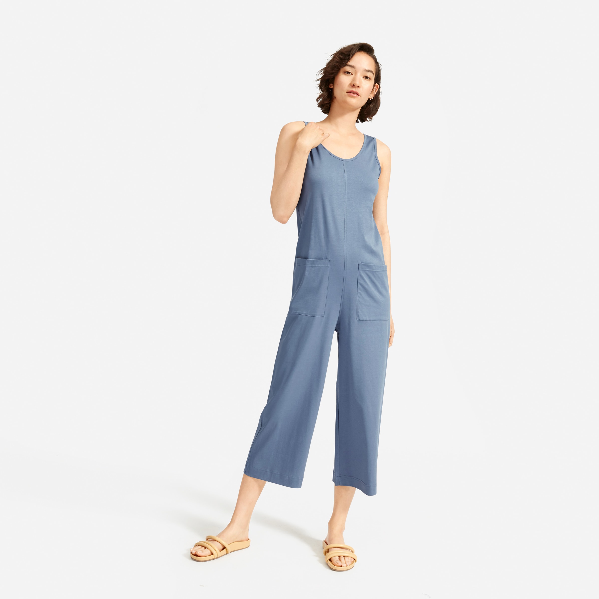 Everlane cotton jumpsuit clearance