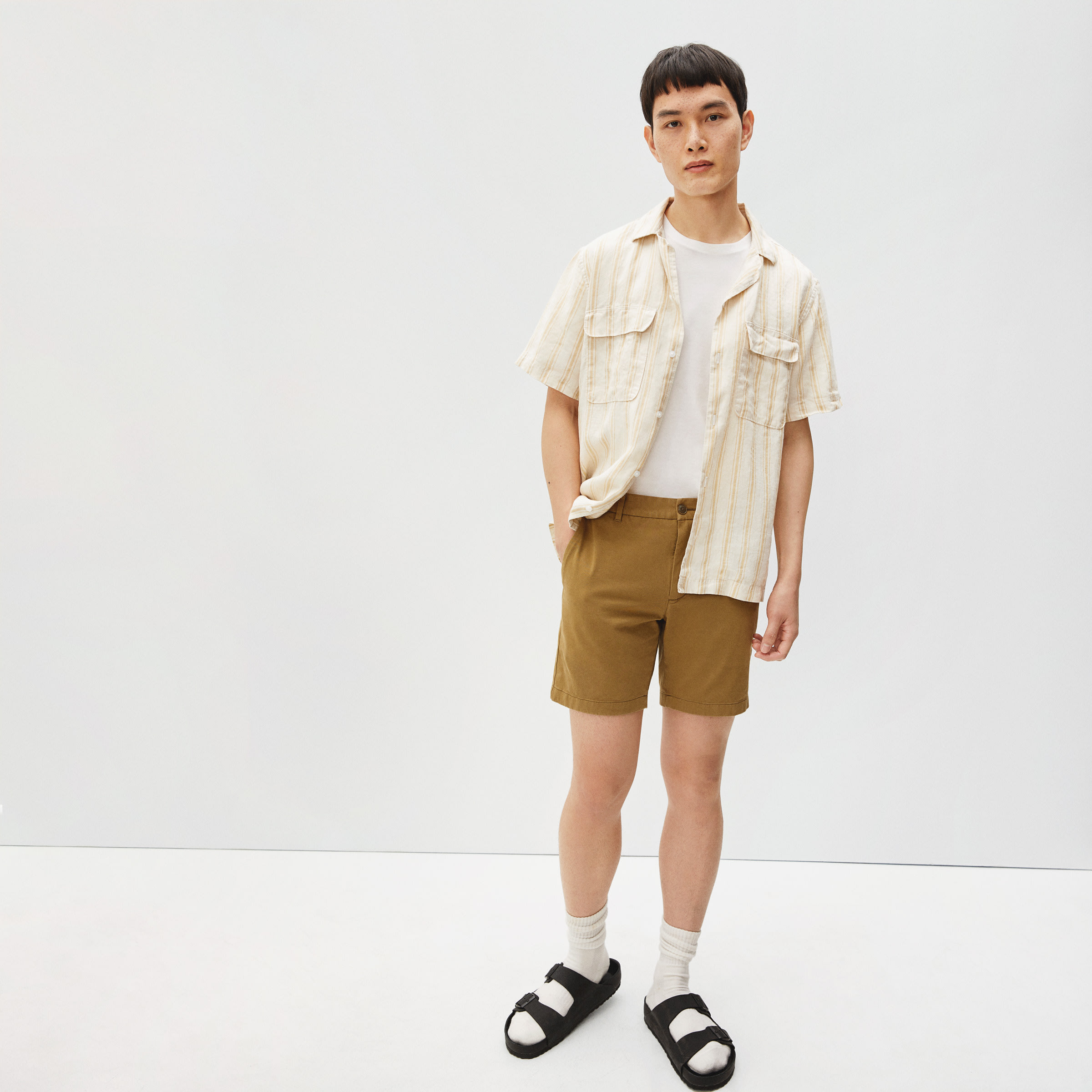 The Linen Camp Shirt Wheat / Canvas 