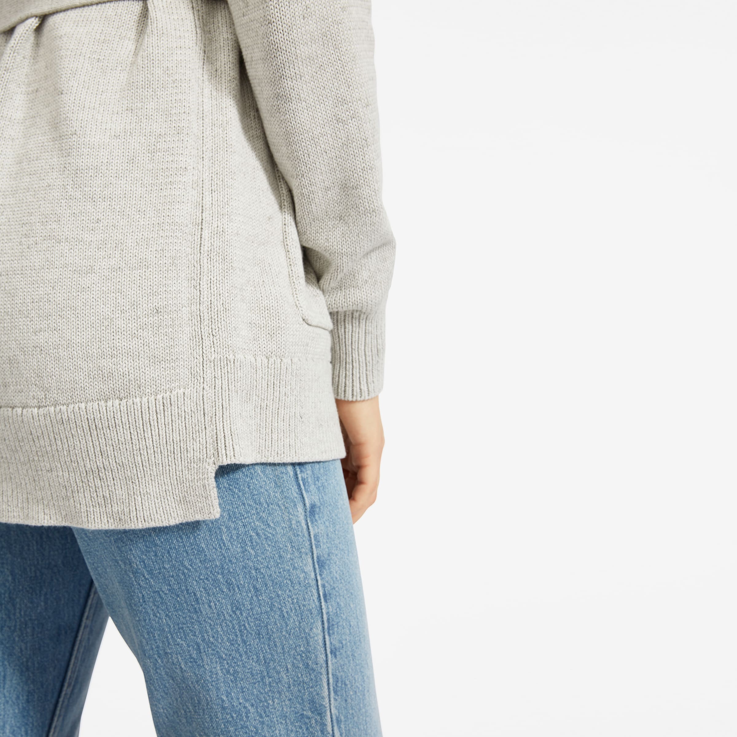 cotton wrap sweater