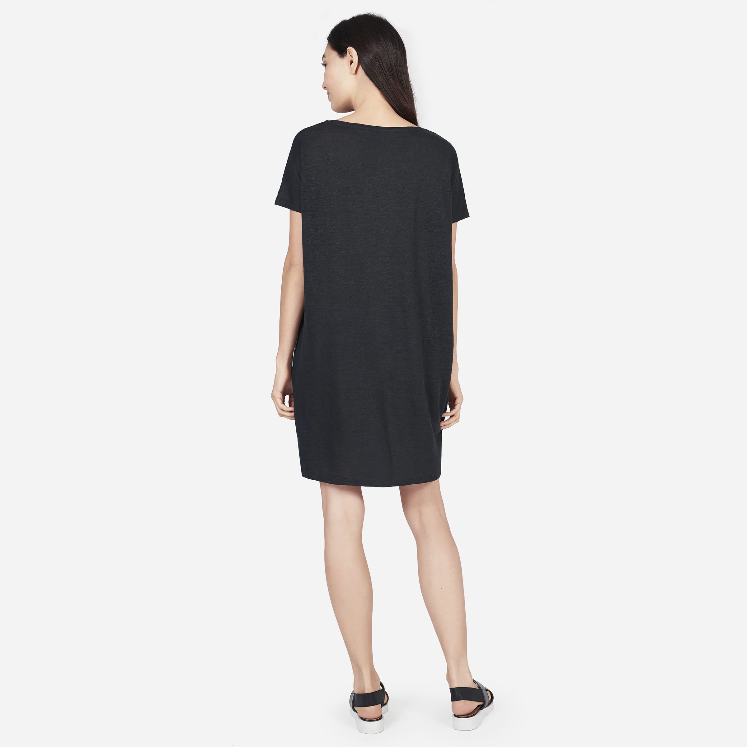 everlane linen shirt dress