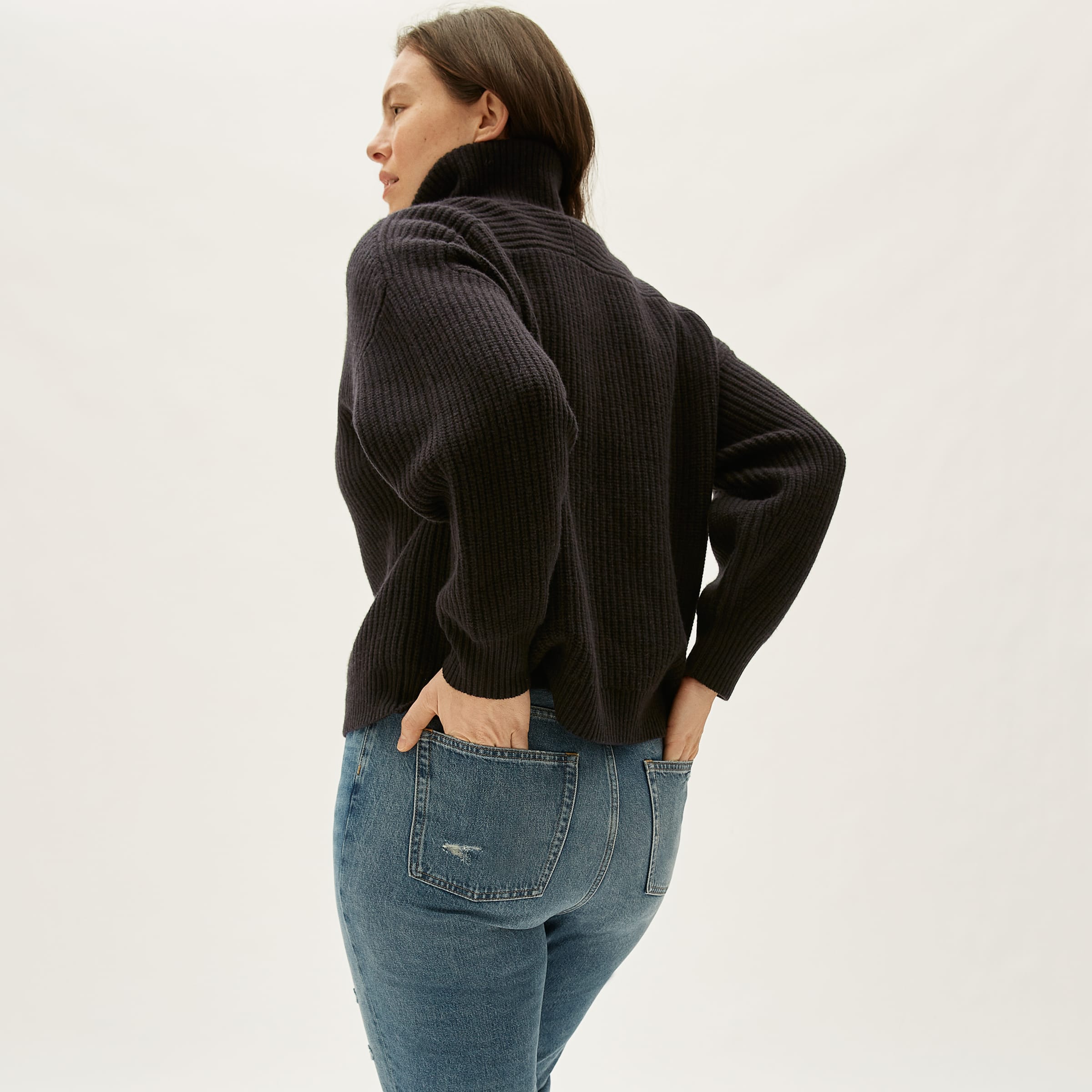everlane cashmere moletom com capuz