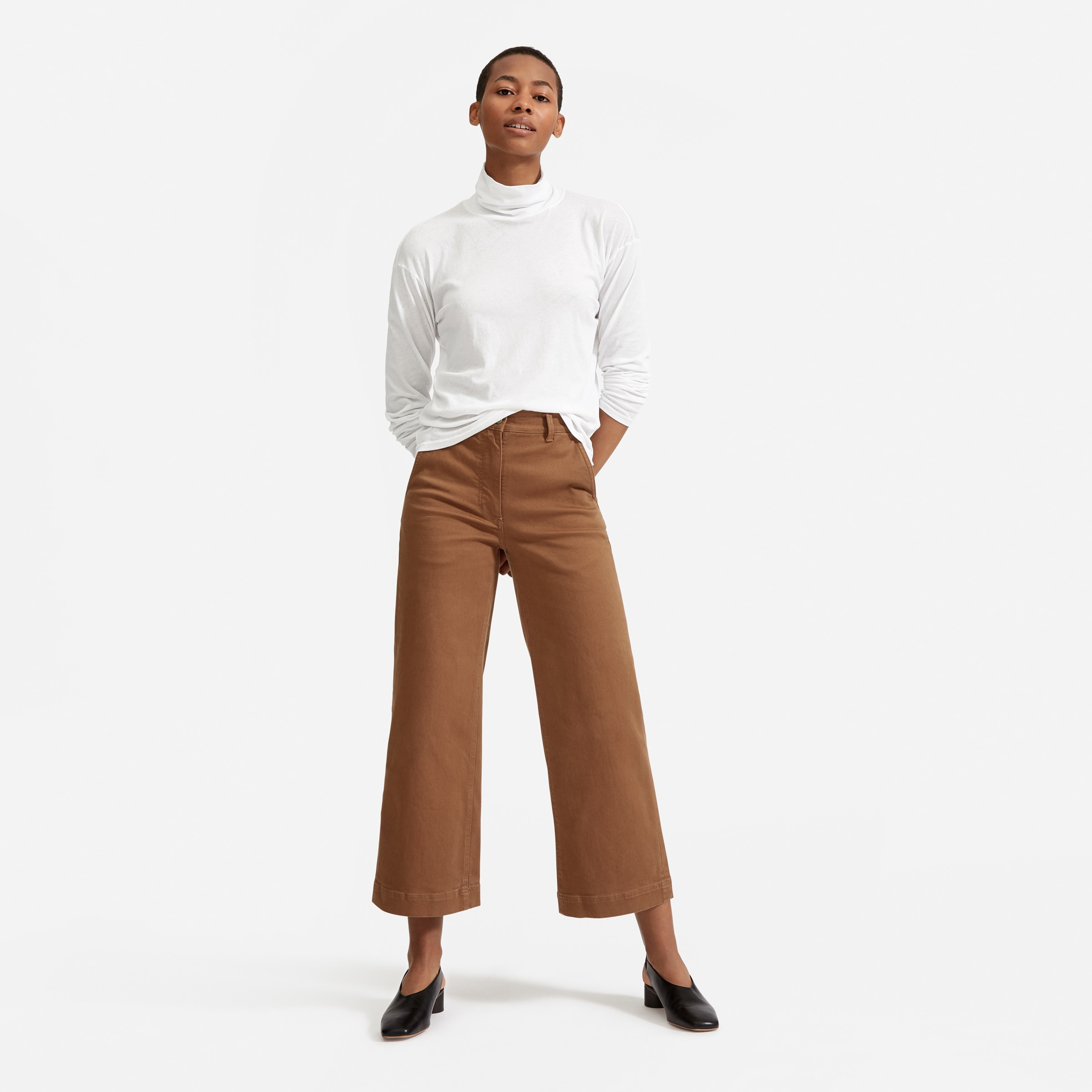 The Air Turtleneck White Everlane