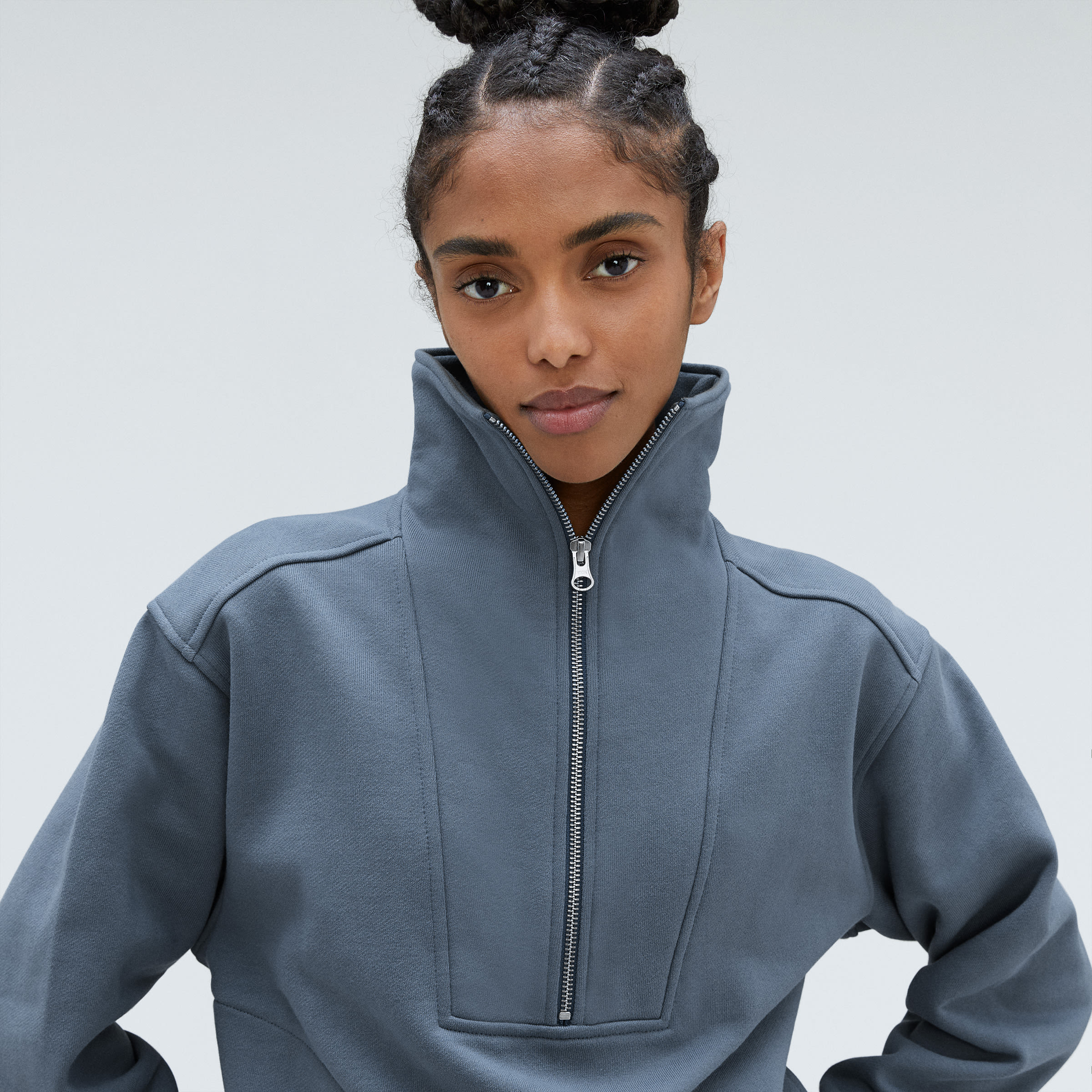 Everlane half best sale zip sweatshirt