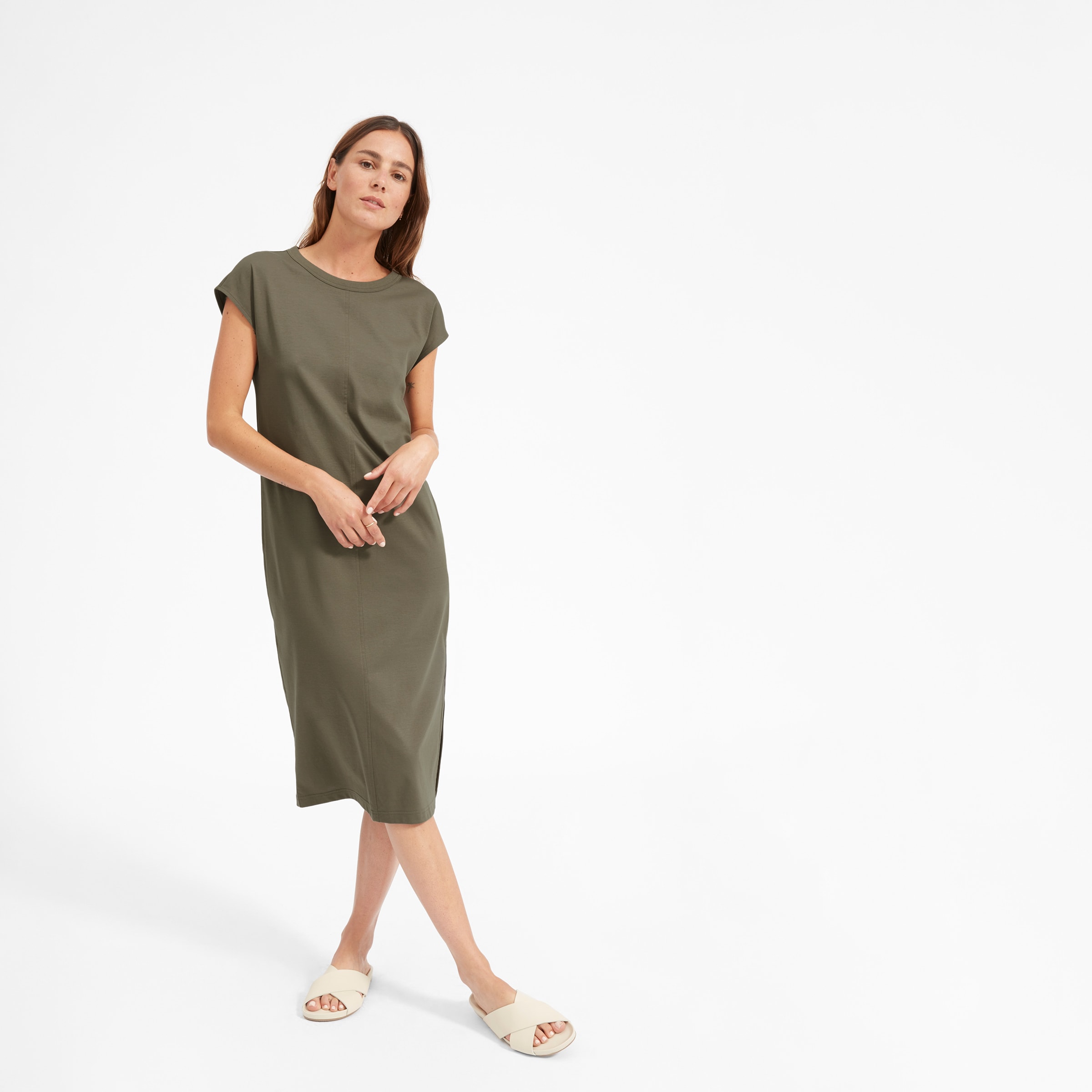 everlane luxe cotton dress