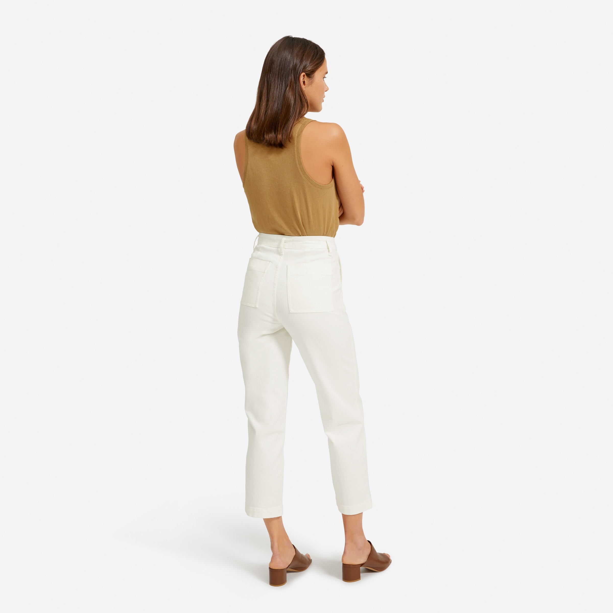 Utility Straight-Leg Pant Bone – Everlane