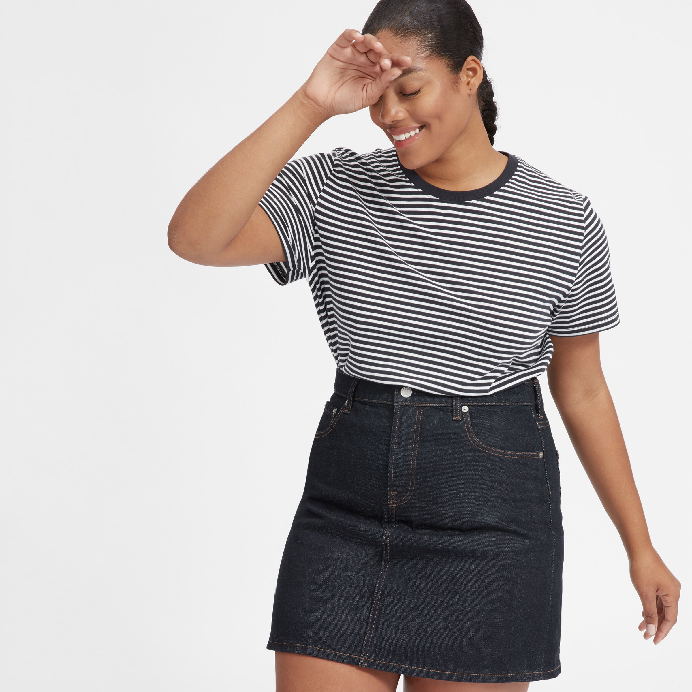 Everlane denim skirt clearance
